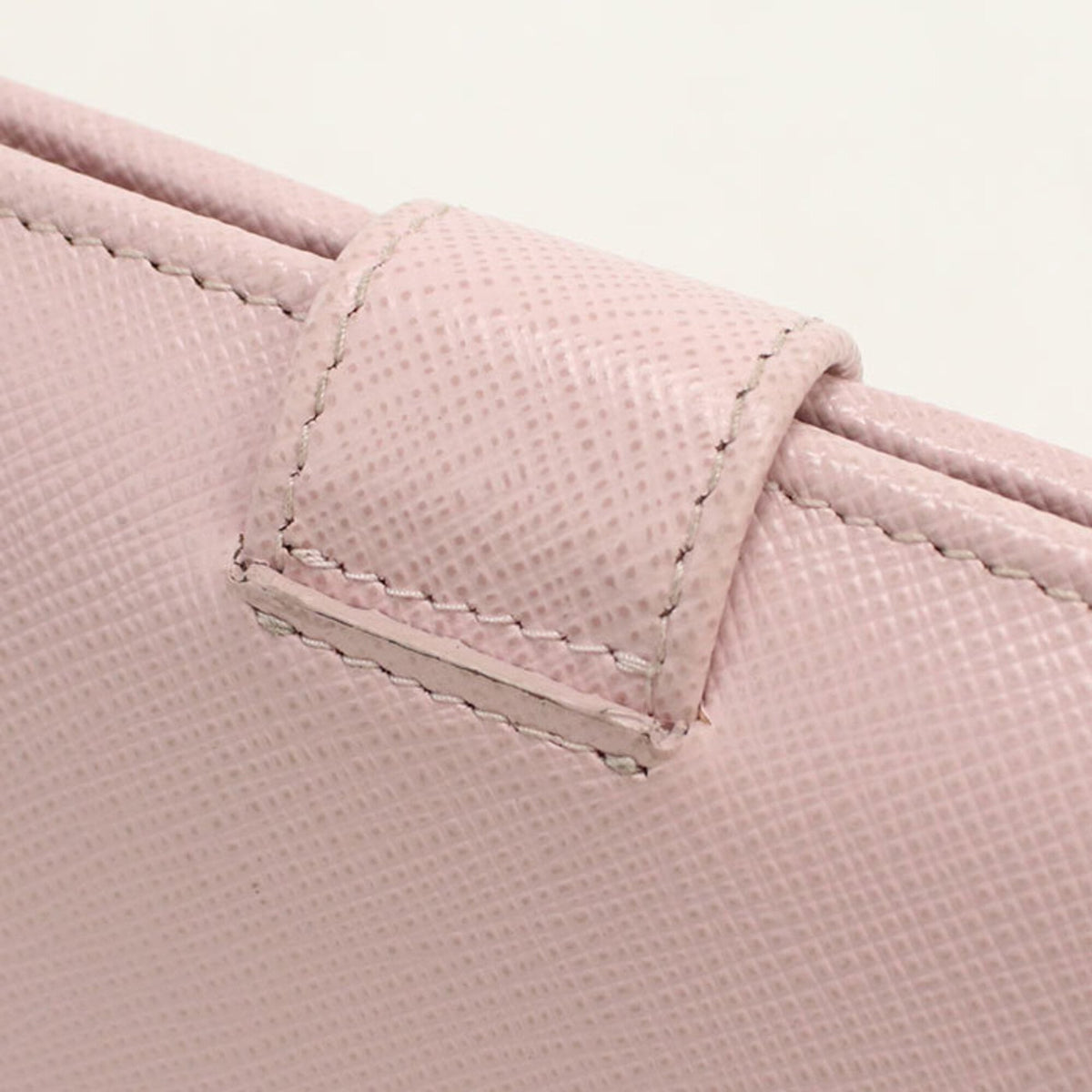 Prada Pink Leather Long Wallet (Bi-Fold) (Pre-Owned)