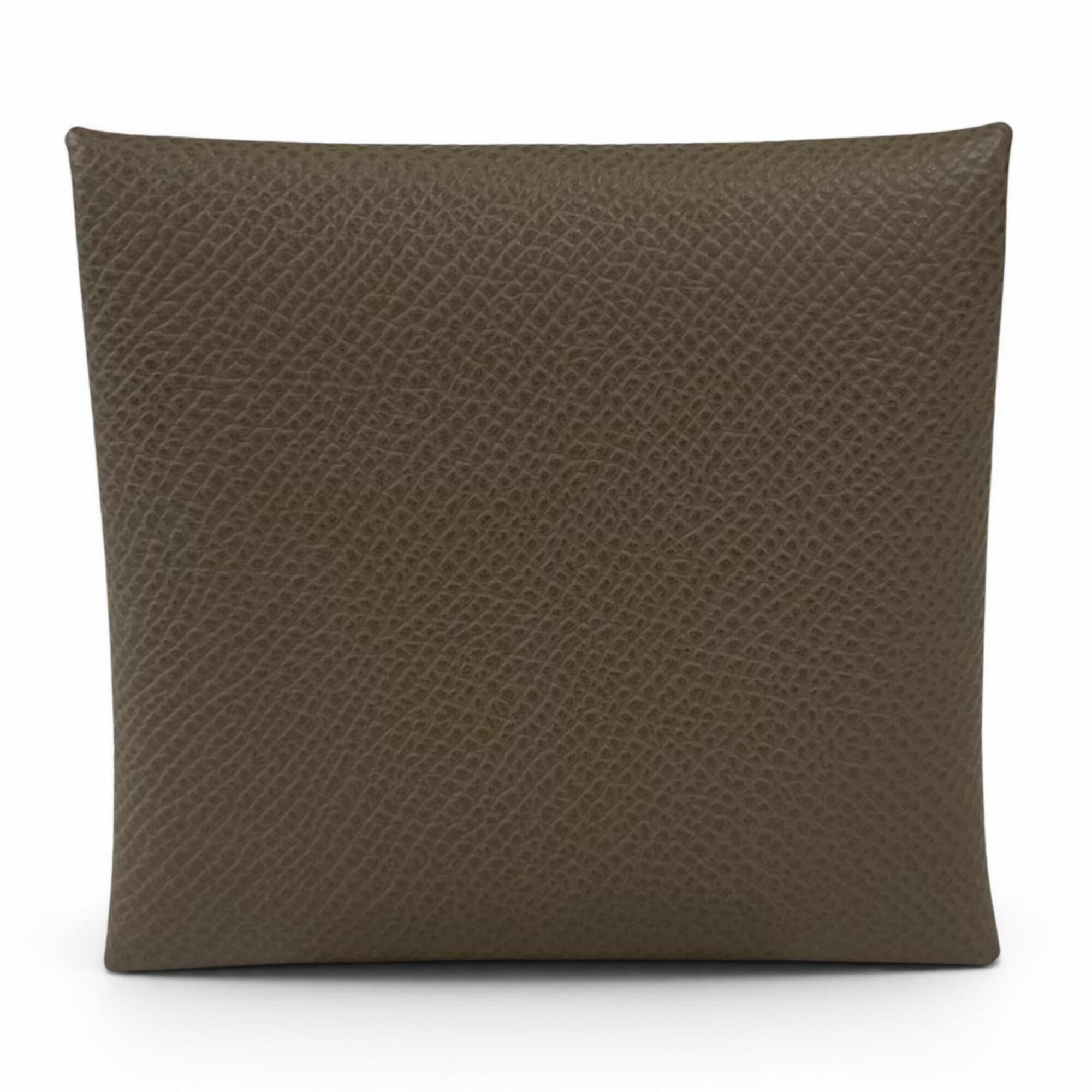 Hermes Etoupe Gray Epsom Leather Coin Purse/Coin Case (Pre-Owned)