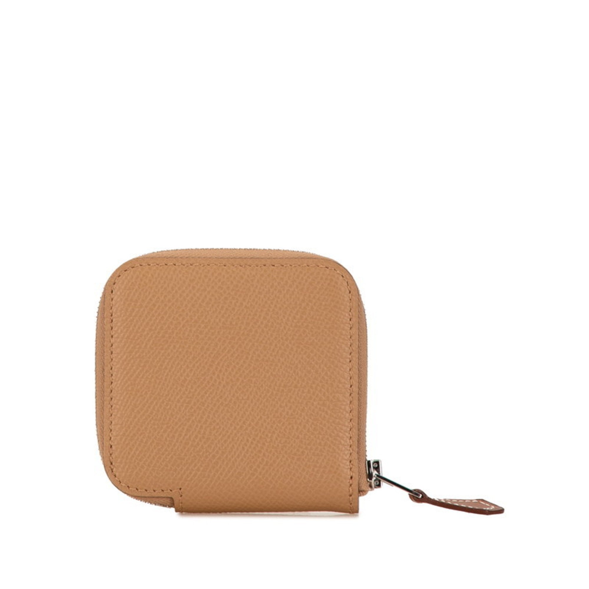 Hermes Etoupe Gray Grayish Epsom Leather Coin Purse/Coin Case (Pre-Owned)