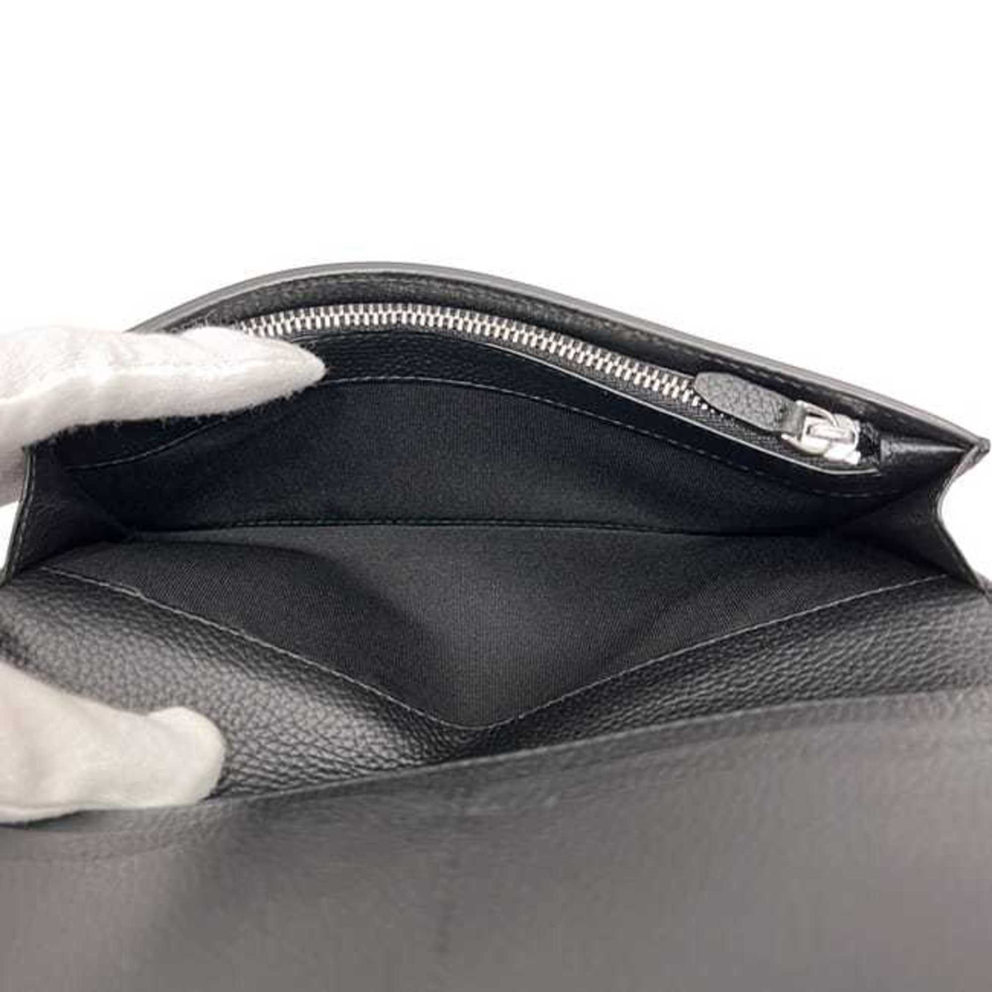 Dunhill Black Leather Long Wallet (Bi-Fold) (Pre-Owned)