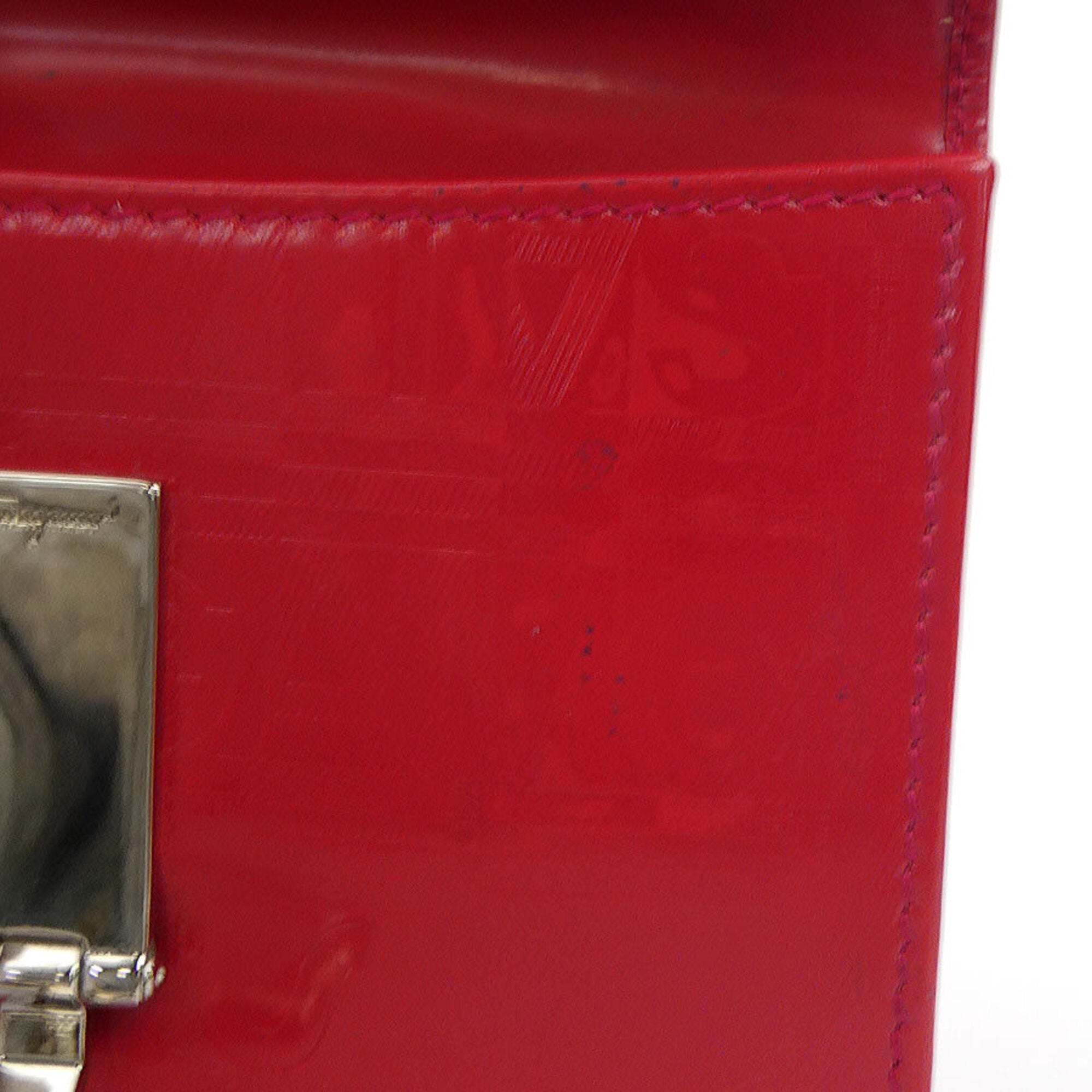 Salvatore Ferragamo Red Color Leather Wallet (Bi-Fold) (Pre-Owned)