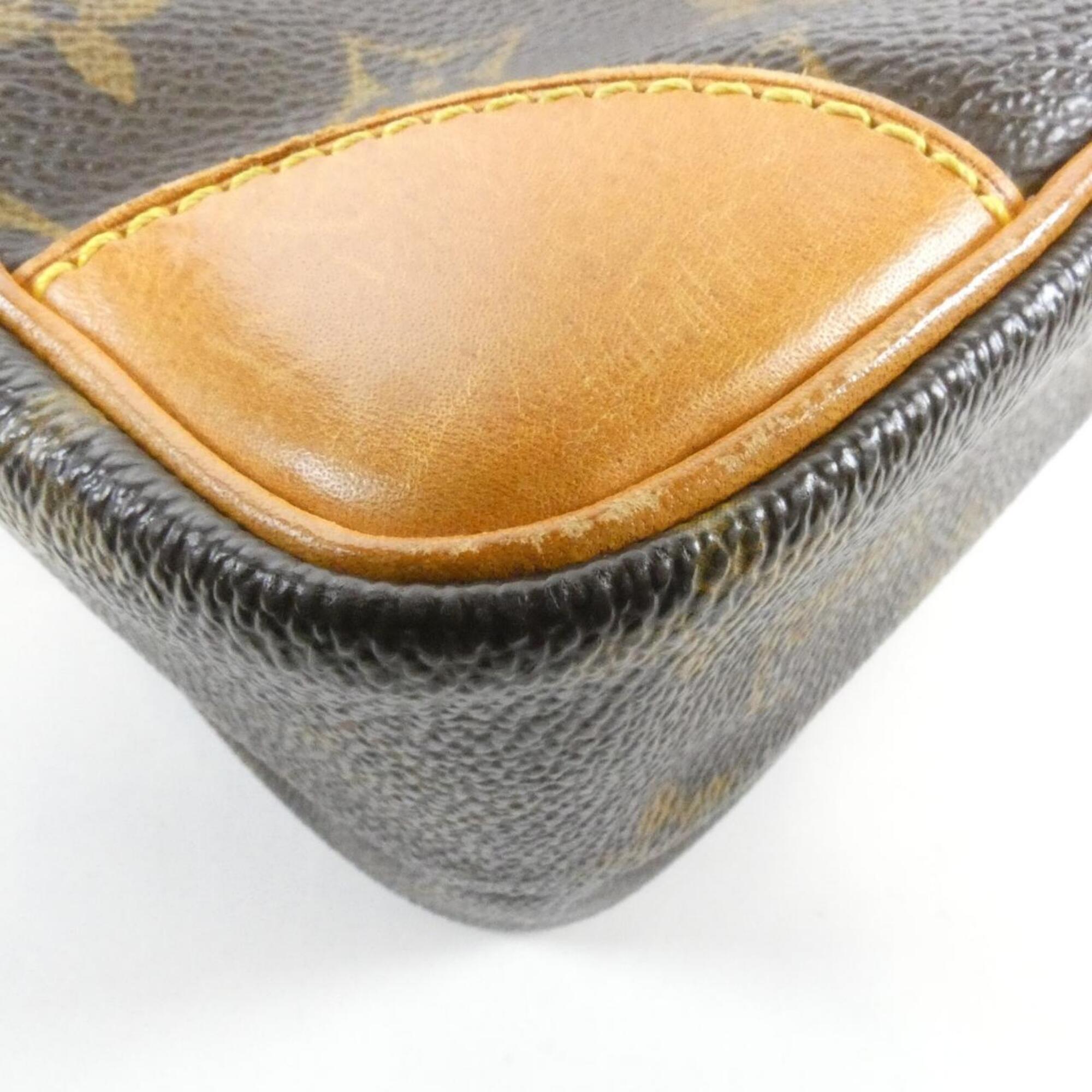 Louis Vuitton Marron Coated Canvas Shoulder Bag (Pre-Owned)