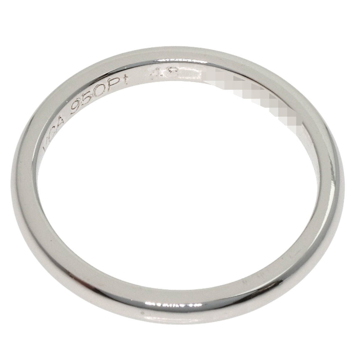 Van Cleef & Arpels Platinum Platinum 950 Band Ring (Pre-Owned)