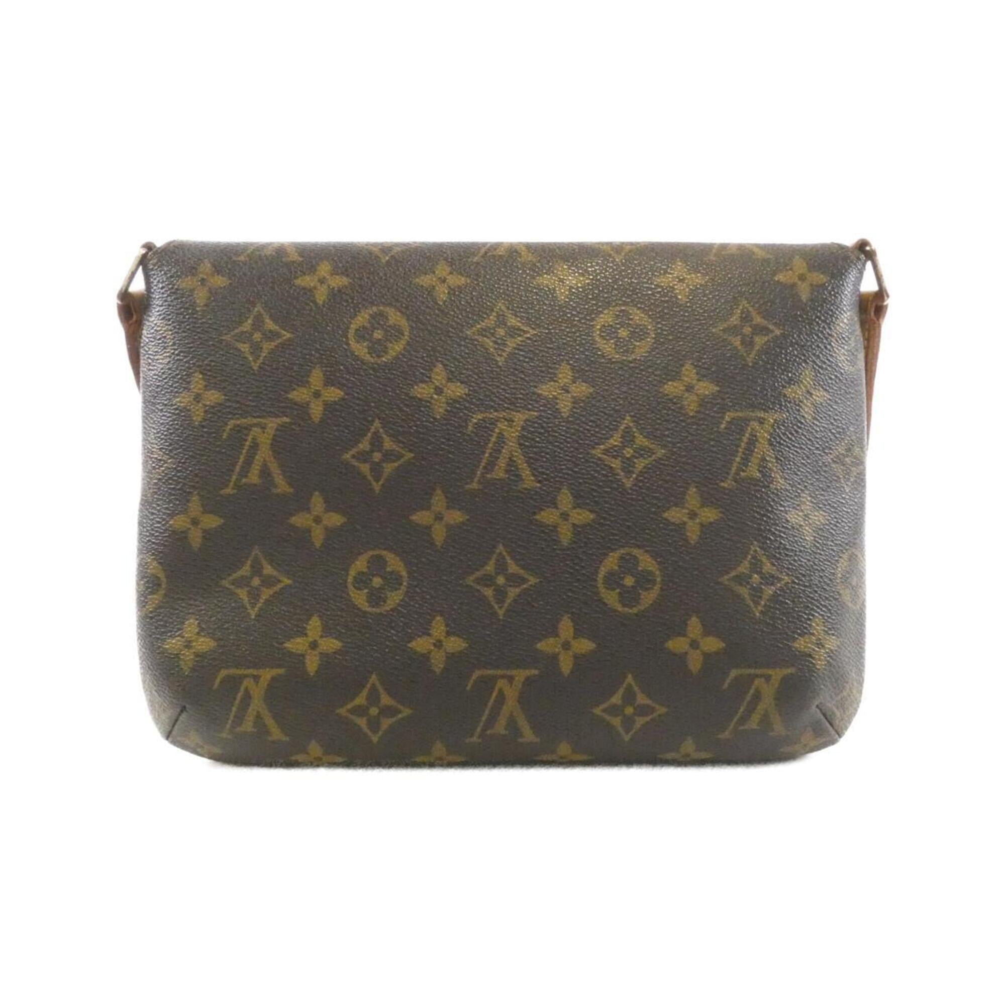 Louis Vuitton Marron Coated Canvas Shoulder Bag (Pre-Owned)