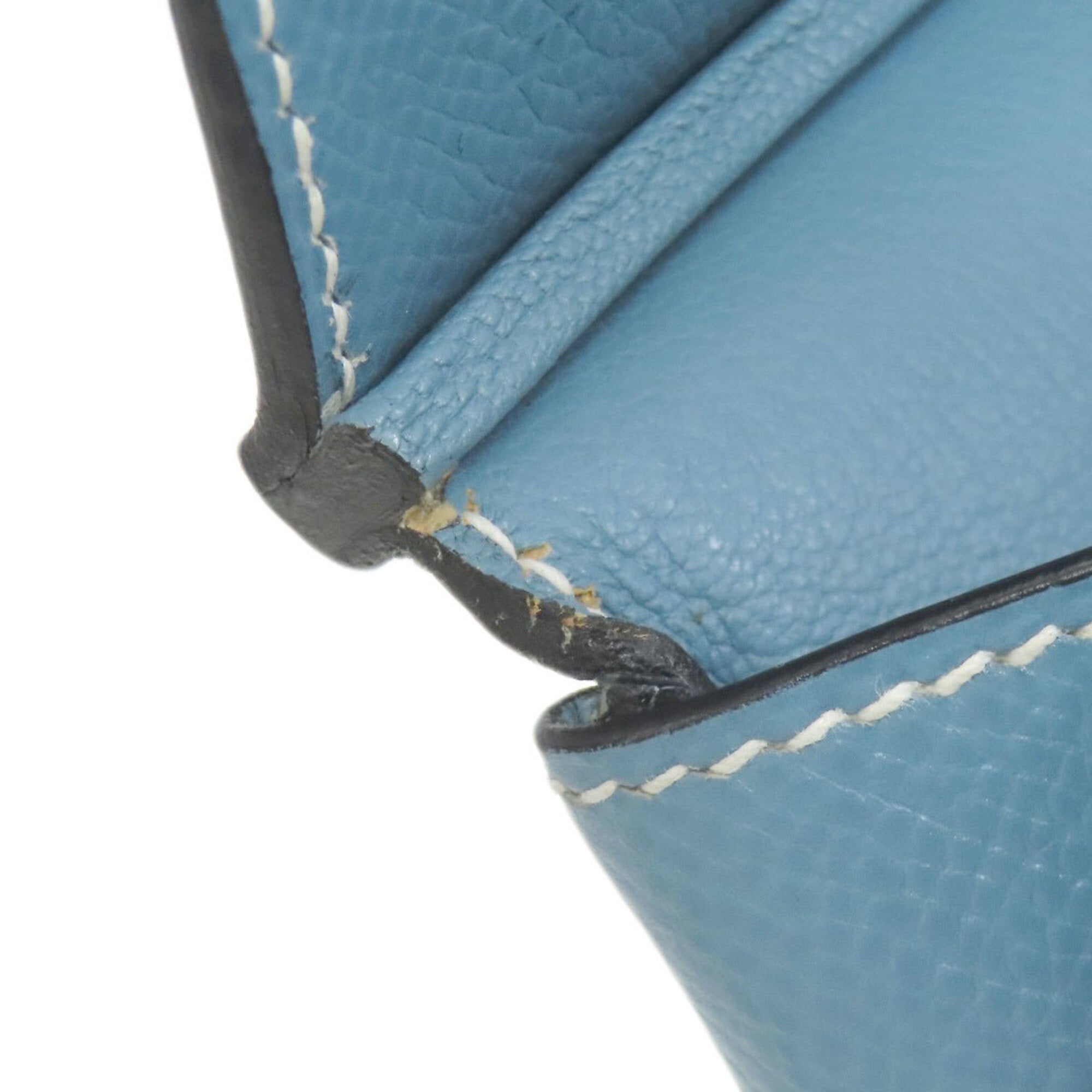 Hermes Blue Jean Epsom Leather Handbag (Pre-Owned)
