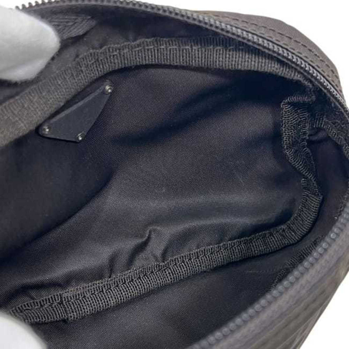 Prada Brown Dark Brown Nylon Pouch (Pre-Owned)