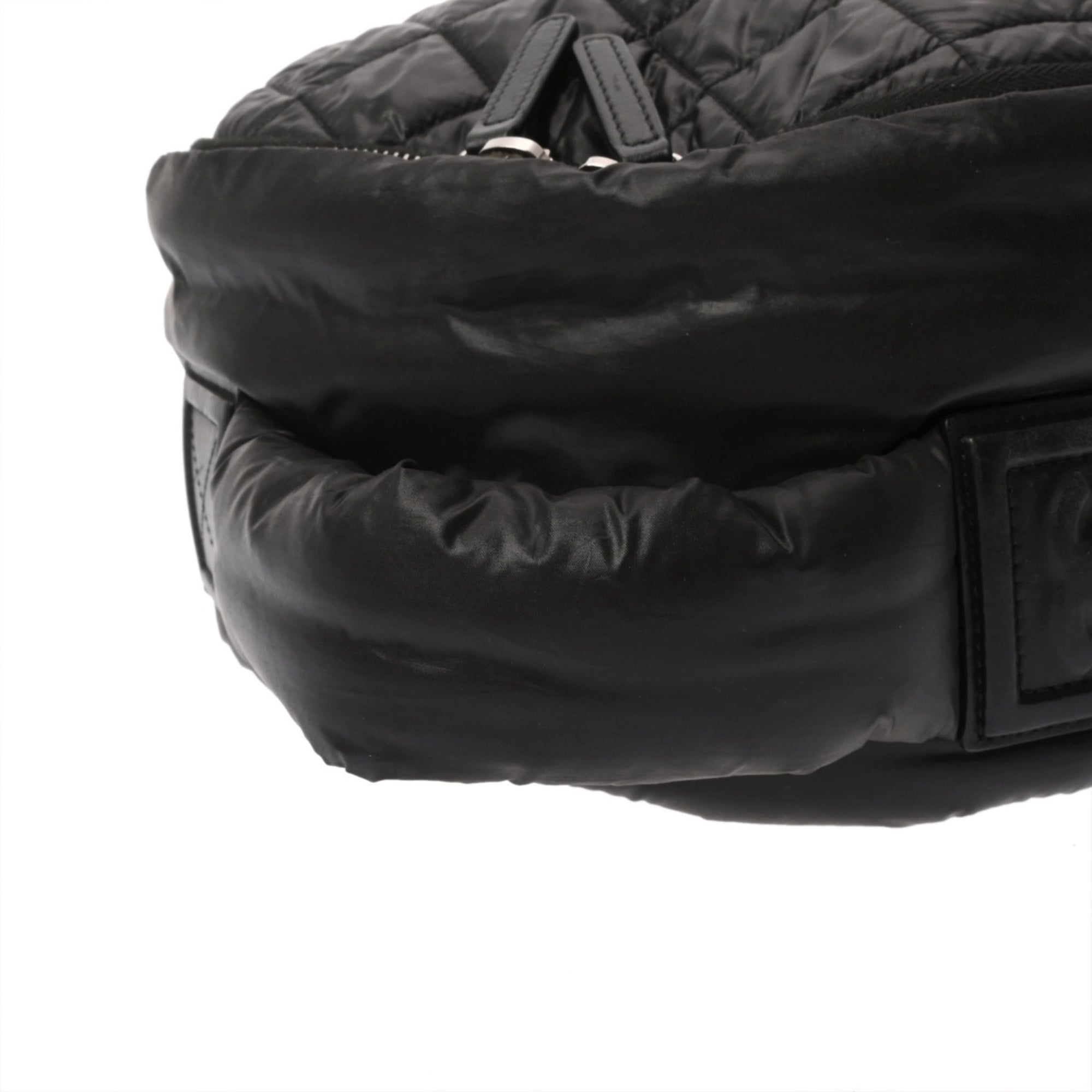 Chanel Matelasse Black Nylon Backpack (Pre-Owned)
