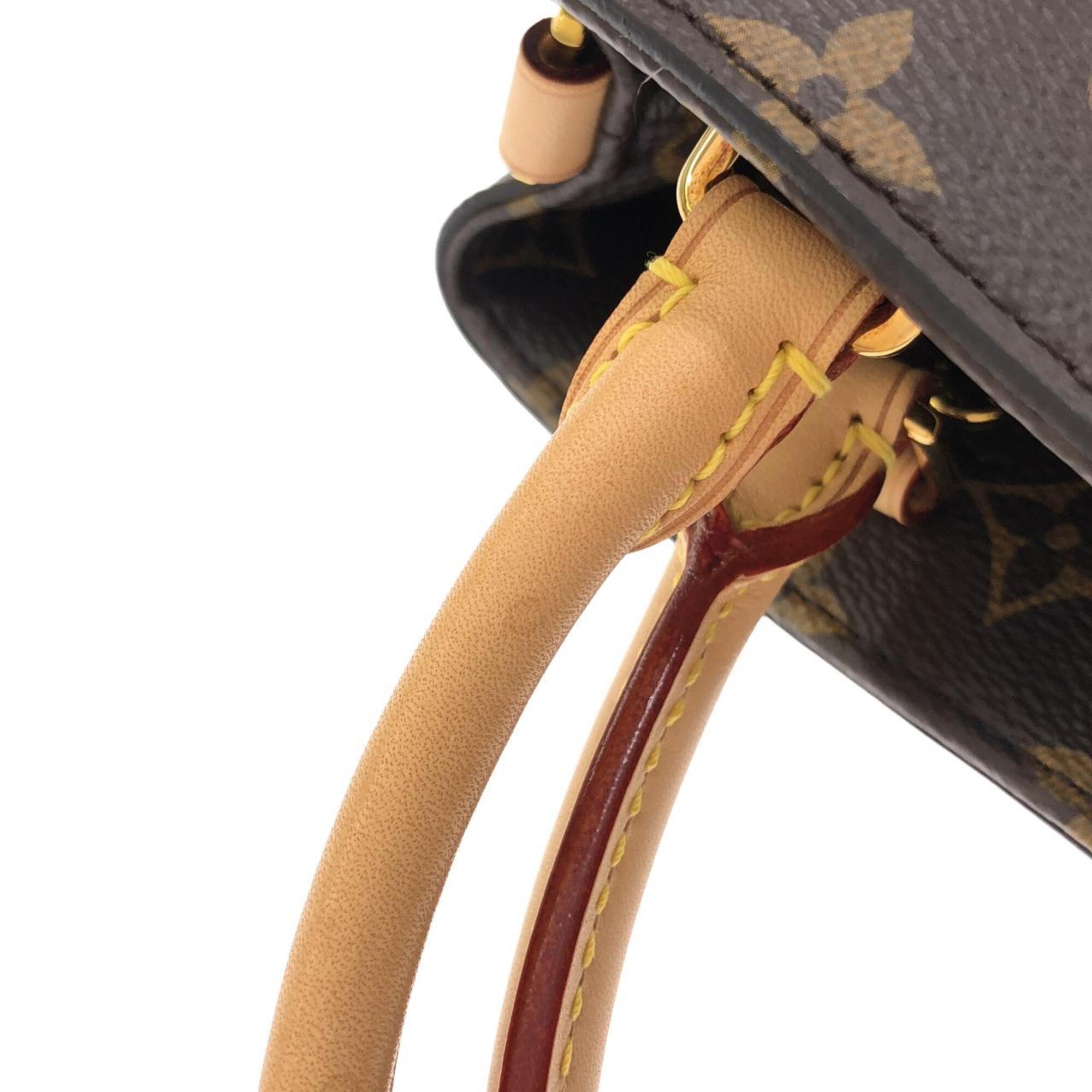 Louis Vuitton Marron Monogram Coated Canvas Handbag (Pre-Owned)