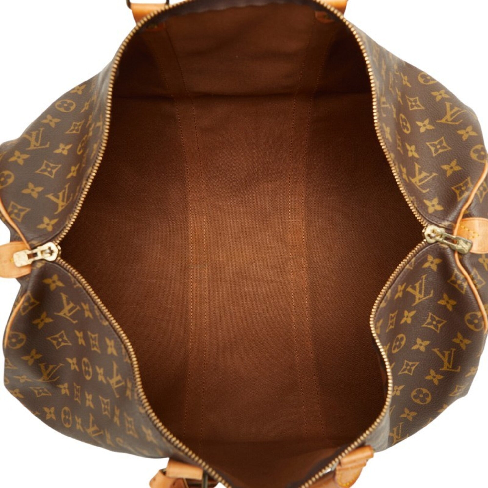Louis Vuitton Brown Pvc Leather Boston Bag (Pre-Owned)