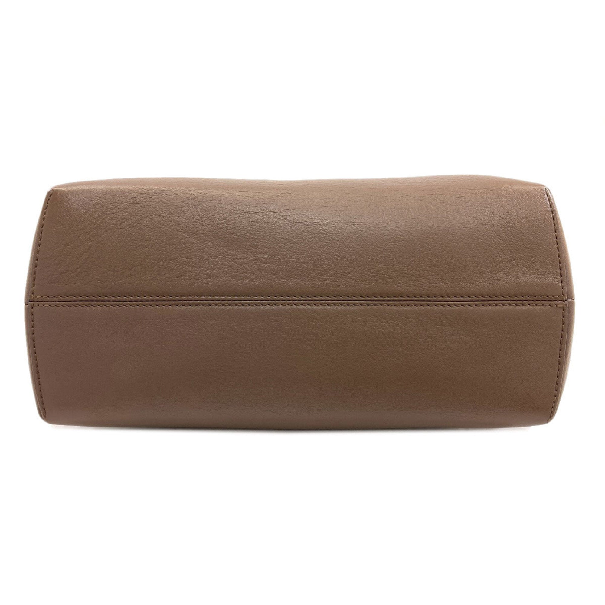 Fendi Brown Leather Handbag (Pre-Owned)