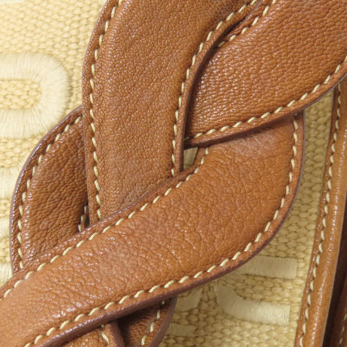 Miu Miu Brown Canvas Shoulder Bag (Pre-Owned)