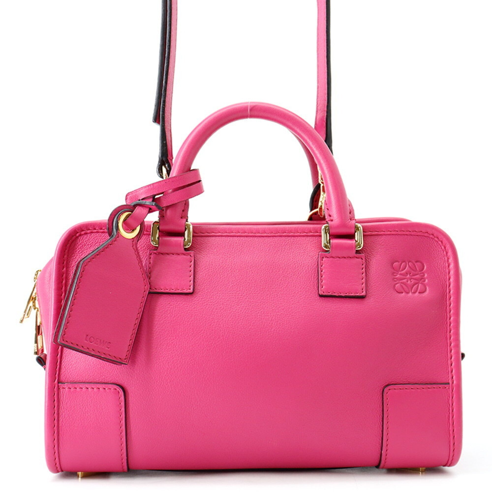 Loewe Pink Leather Handbag (Pre-Owned)
