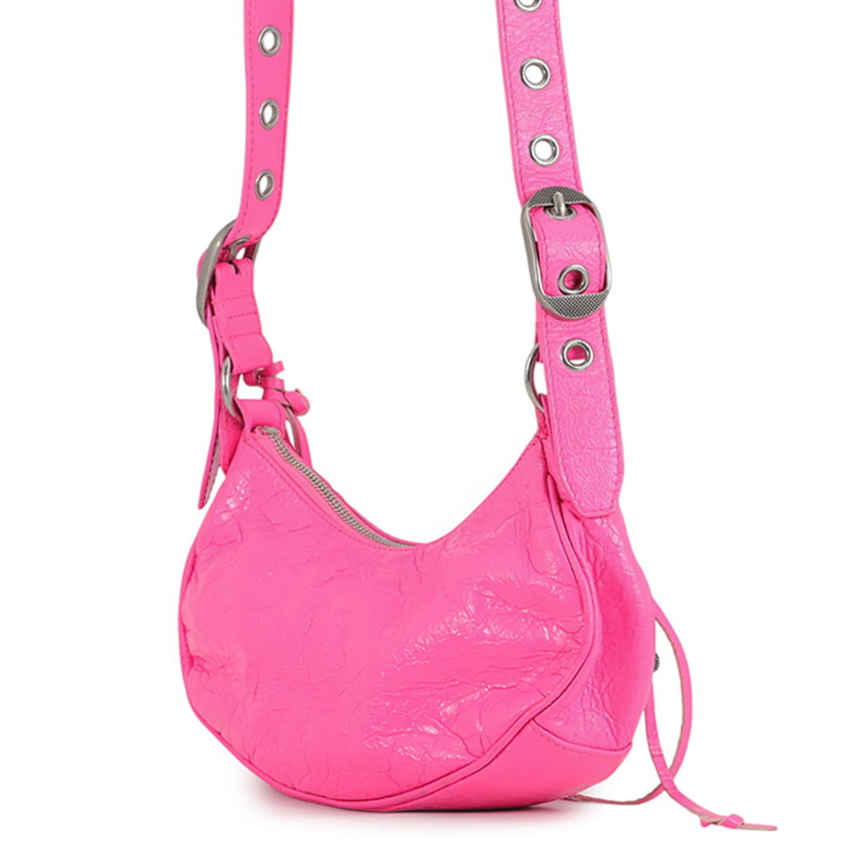 Balenciaga Pink Leather Handbag Pouch Shoulder Bag (Pre-Owned)