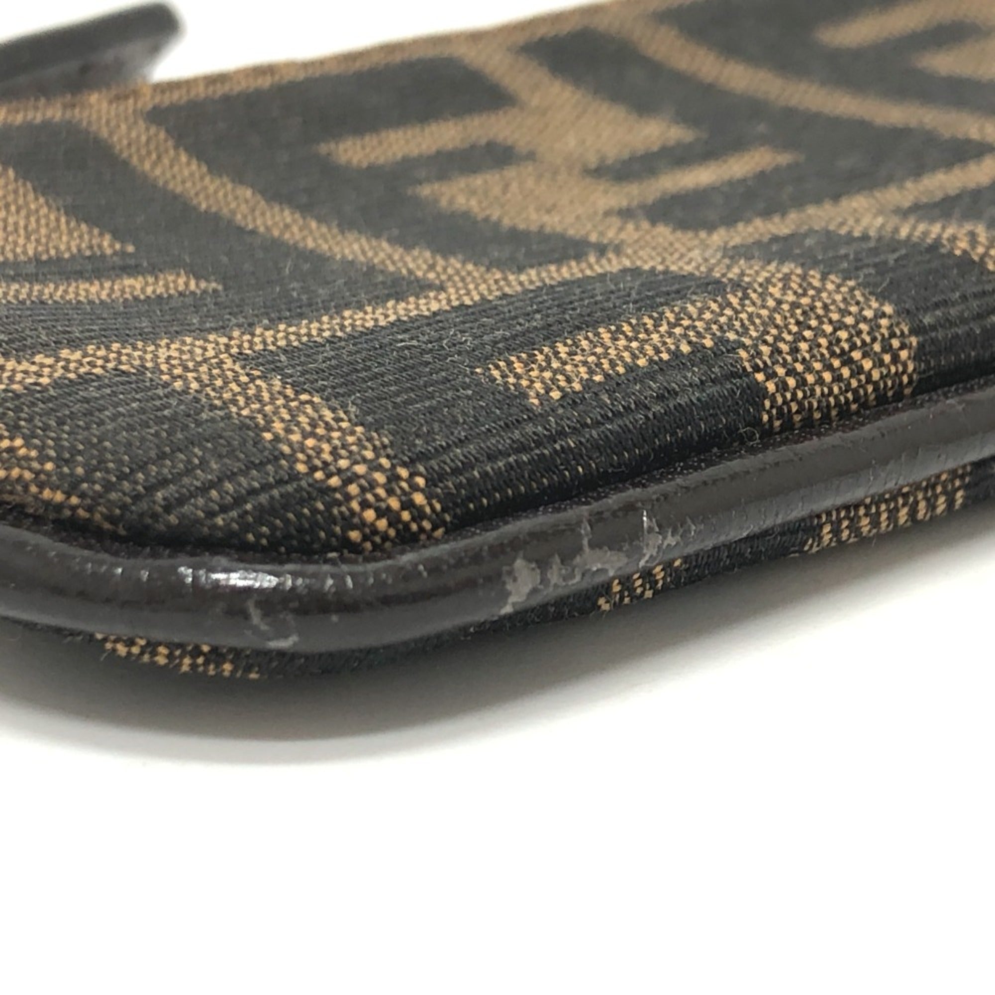 Fendi Brown Cloth Coin Purse/Coin Case (Pre-Owned)
