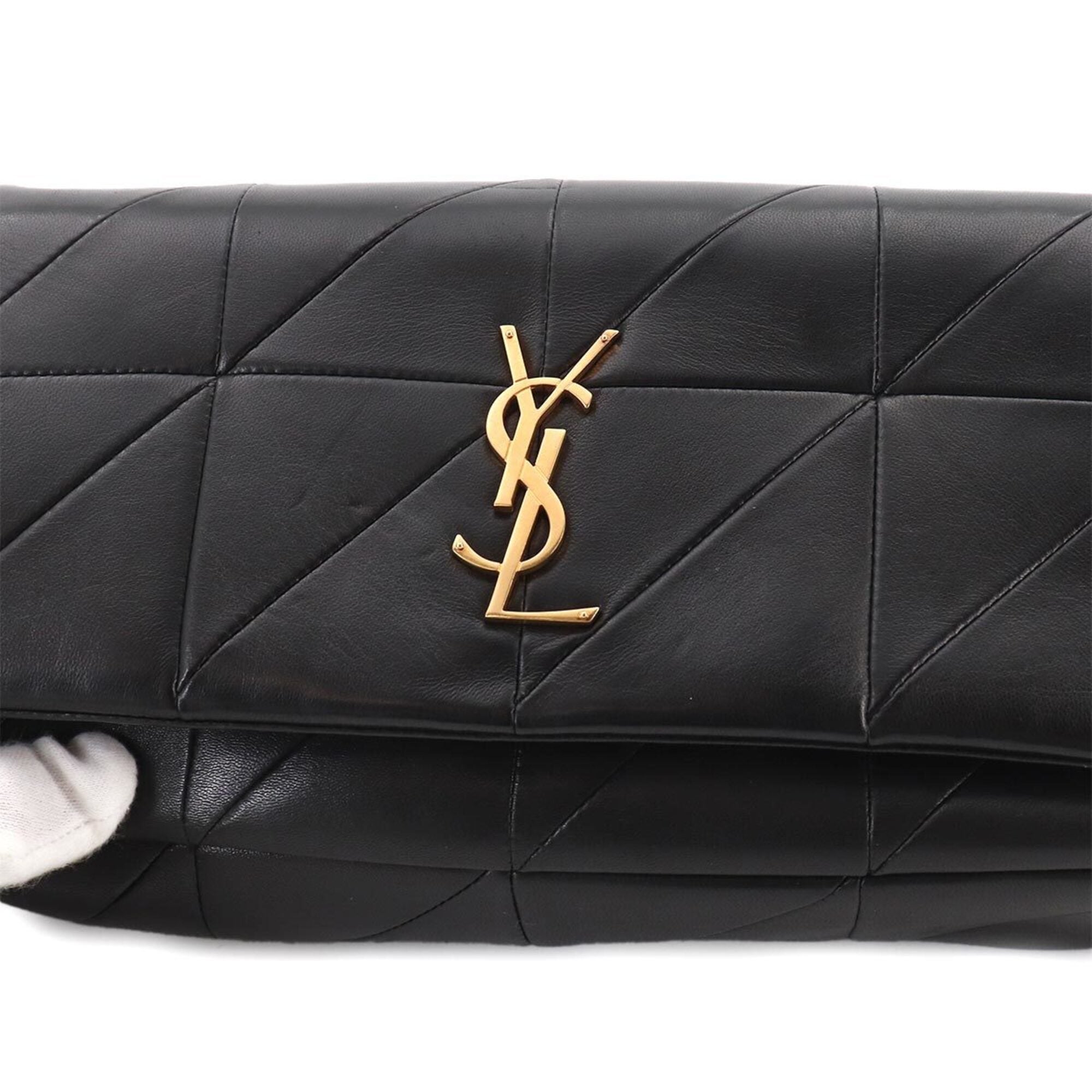 Saint Laurent Black Leather Shoulder Bag (Pre-Owned)