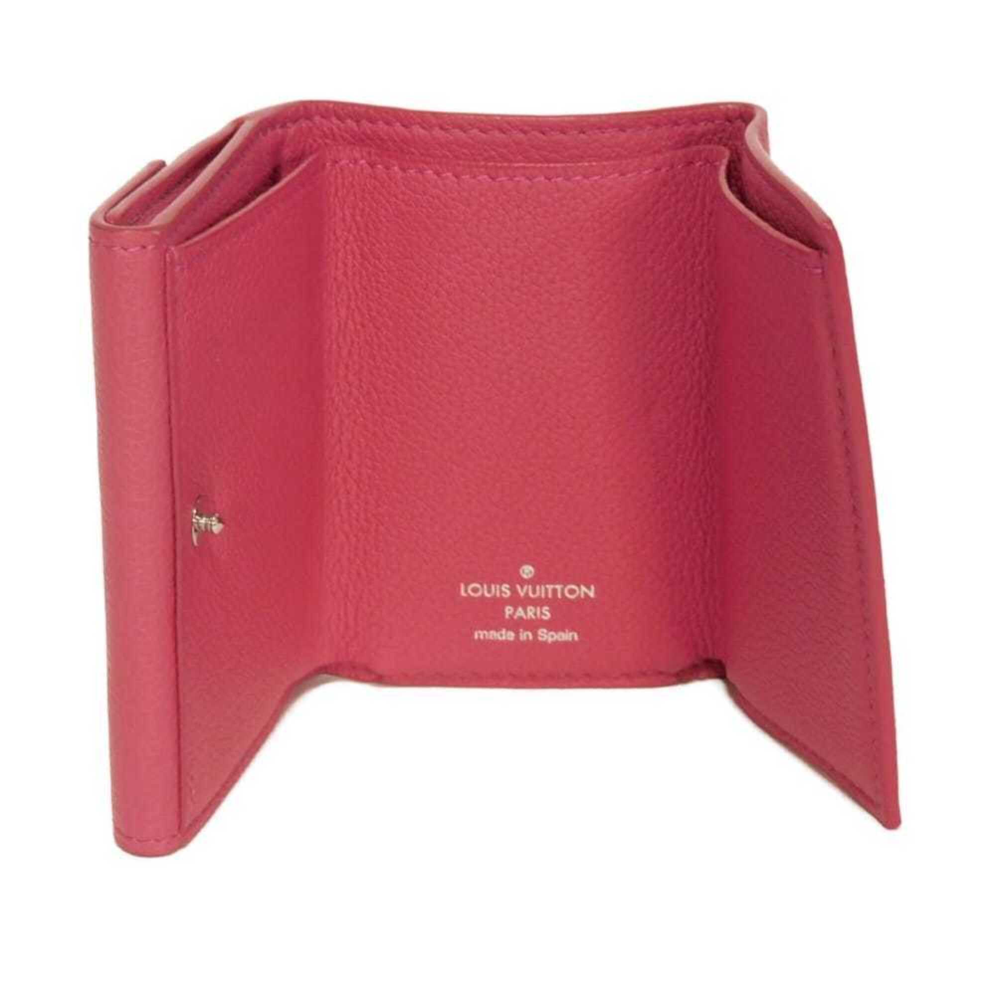 Louis Vuitton Pink Leather Wallet (Tri-Fold) (Pre-Owned)