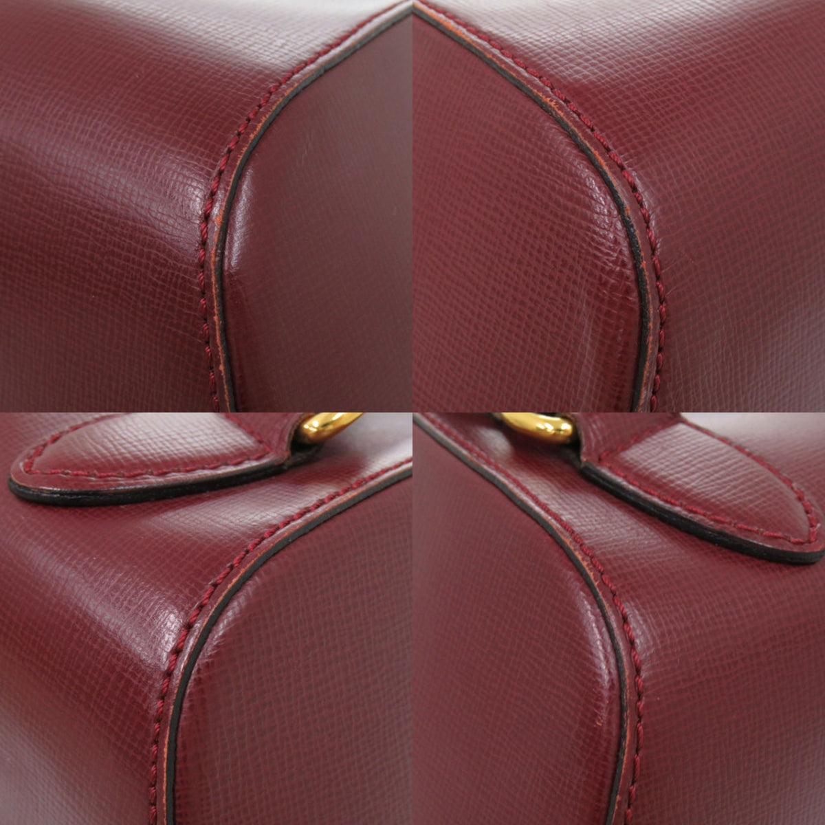 Cartier Bordeaux Leather Backpack (Pre-Owned)