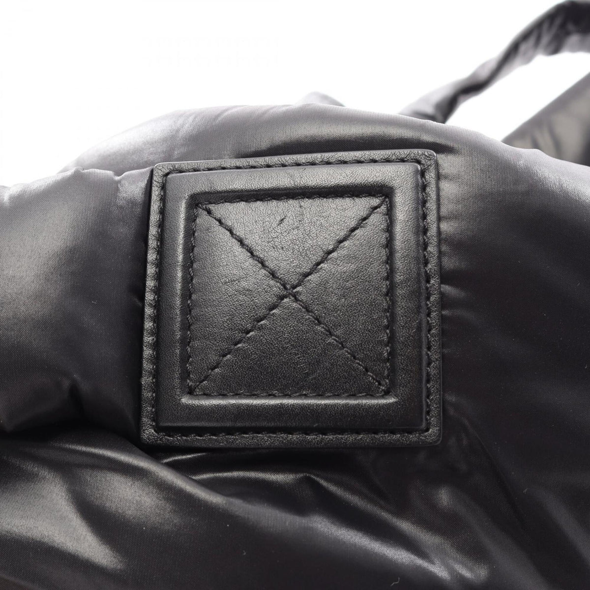 Chanel Black Nylon Leather Backpack (Pre-Owned)
