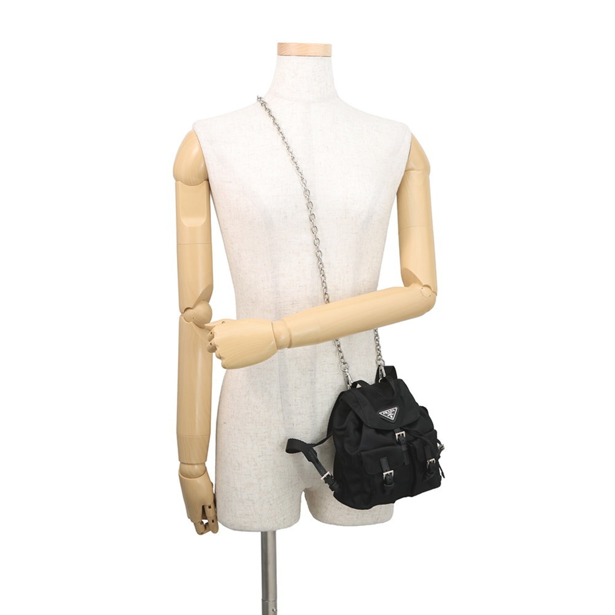Prada Black Nylon Handbag Shoulder Bag (Pre-Owned)