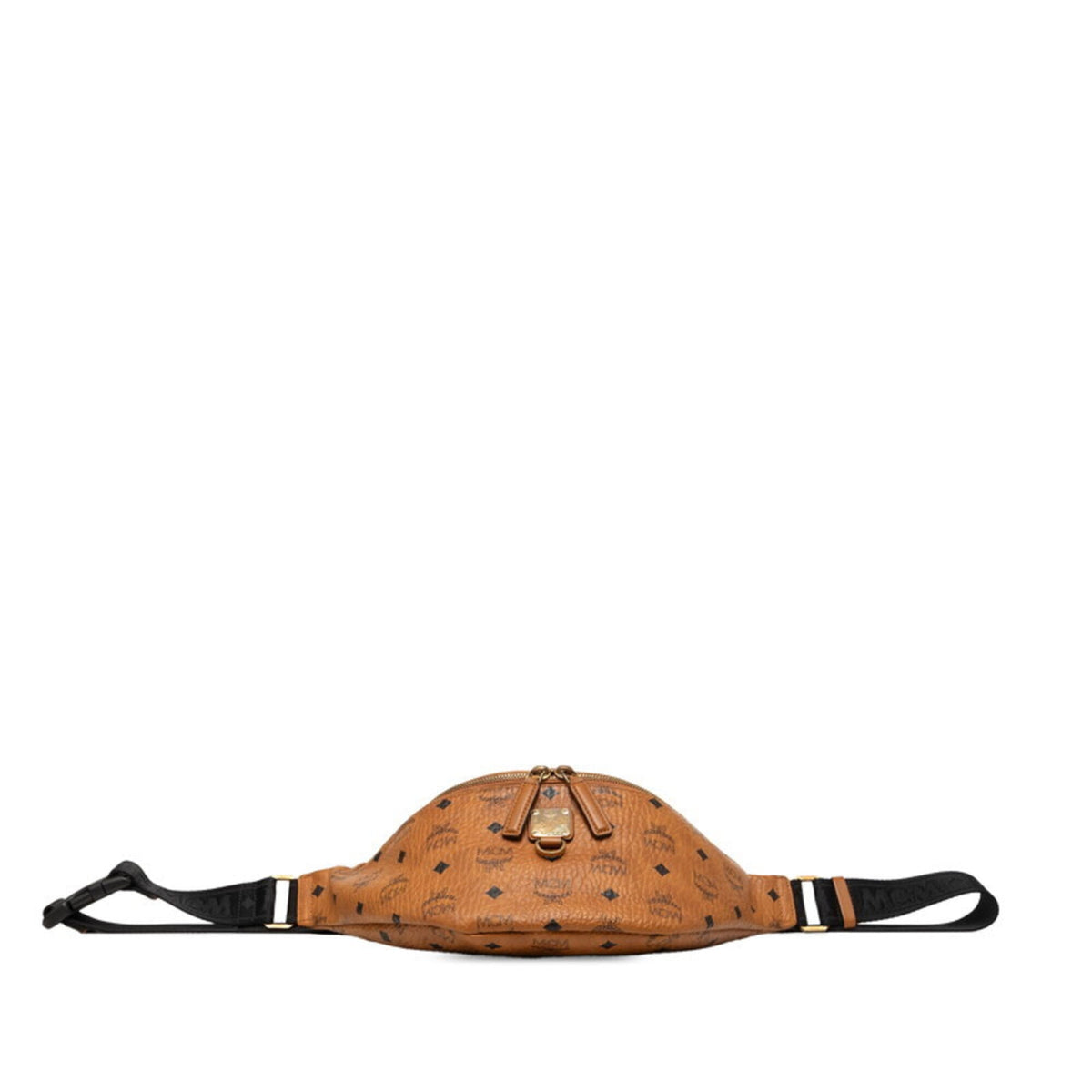 Mcm Visetos Brown Leather Shoulder Bag Sling Bag (Pre-Owned)