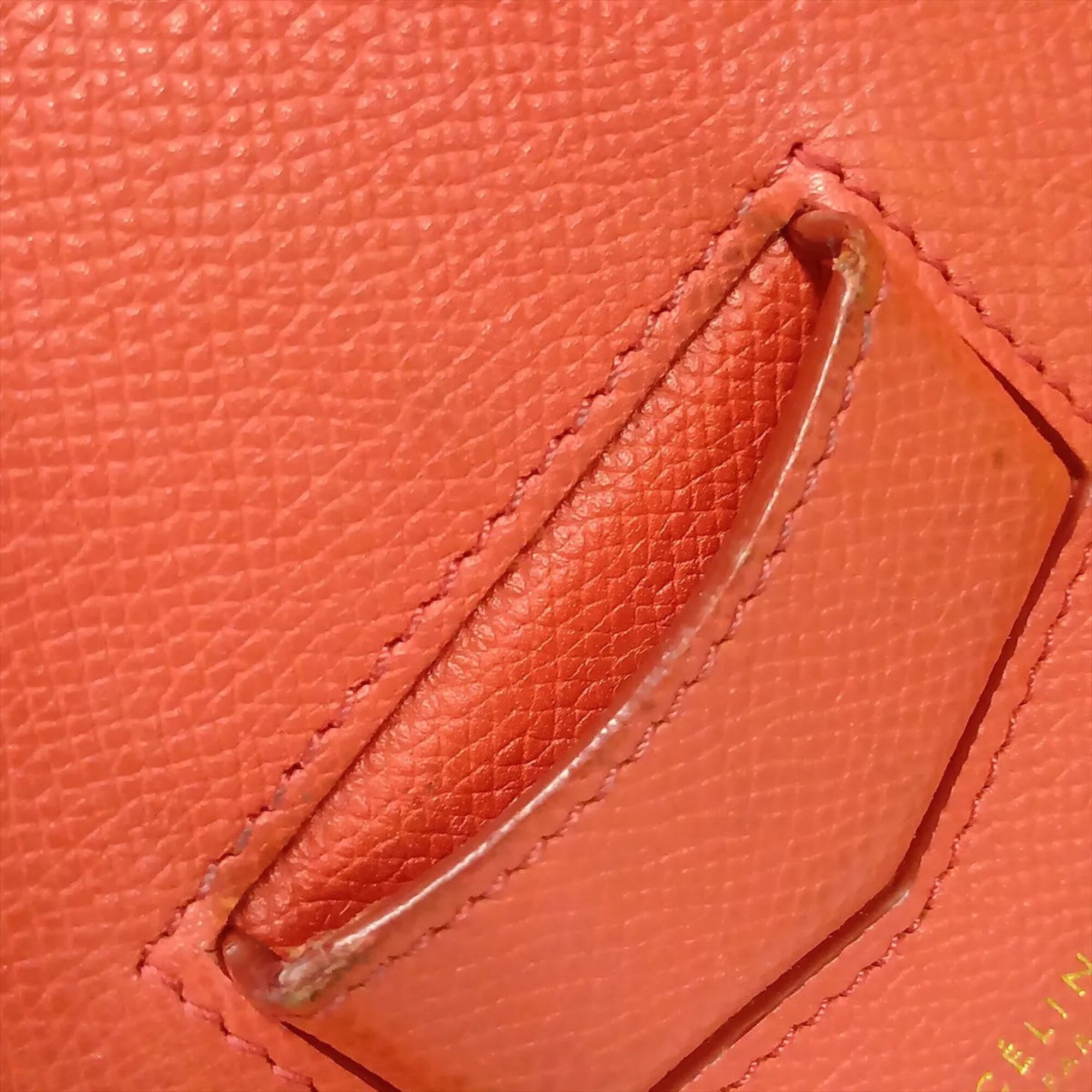Celine Red Color Leather Crossbody Bag Handbag Shoulder Bag Tote Bag (Pre-Owned)