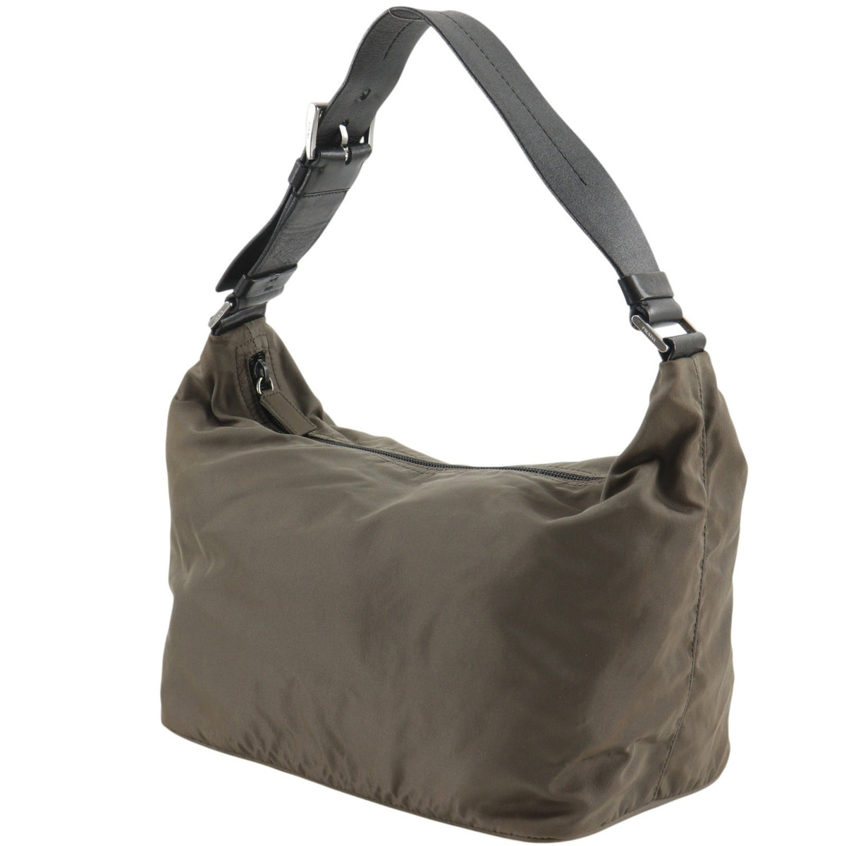 Prada Brown Nylon Shoulder Bag (Pre-Owned)
