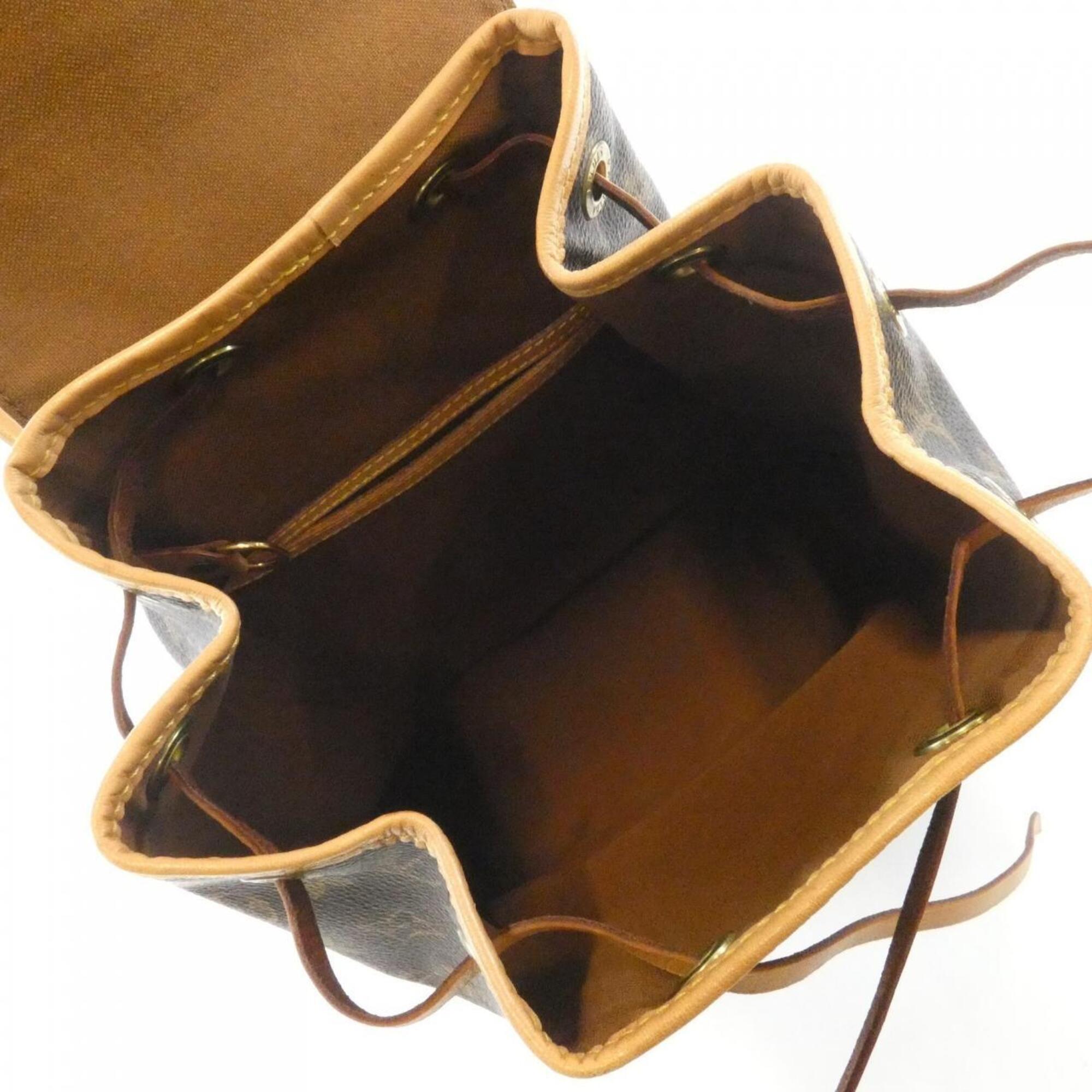 Louis Vuitton Marron Coated Canvas Backpack (Pre-Owned)