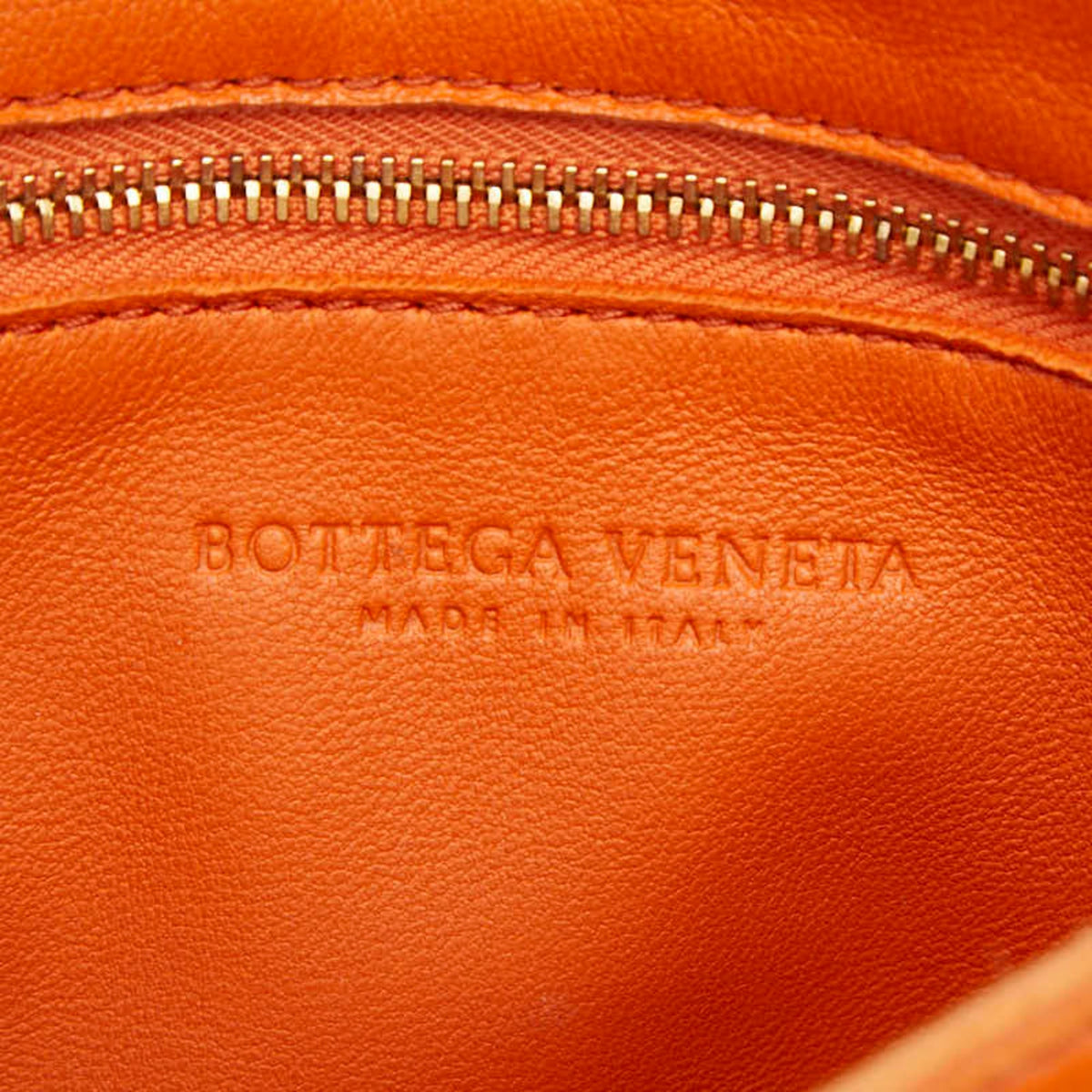 Bottega Veneta Orange Leather Shoulder Bag (Pre-Owned)