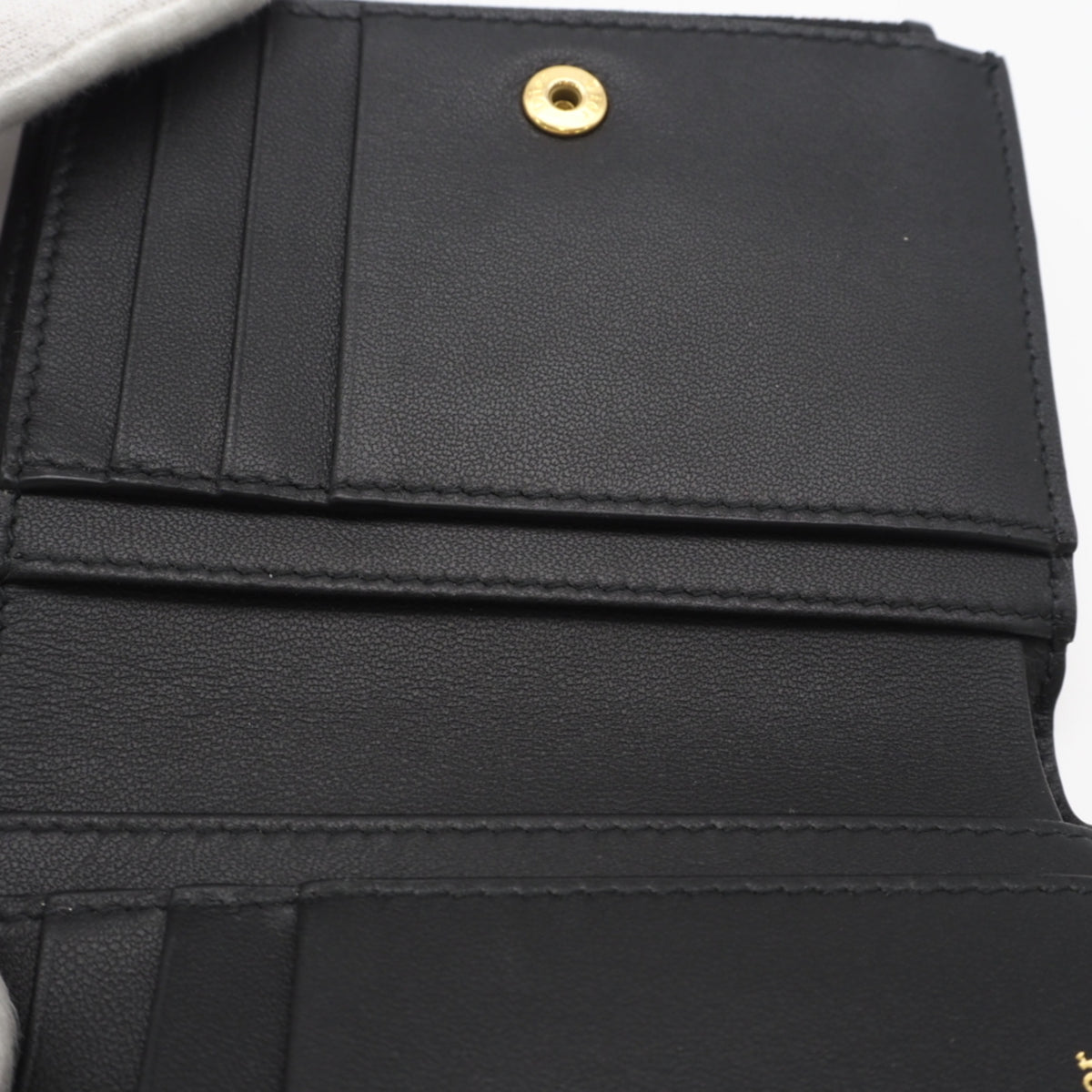 Christian Dior Black Leather Wallet (Bi-Fold) (Pre-Owned)