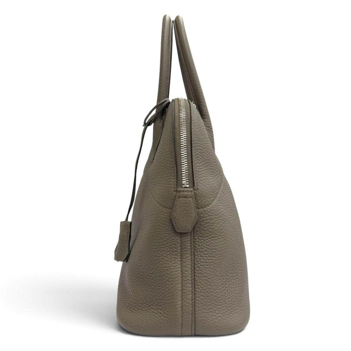 Hermes Etain Taurillon Clemence Leather Handbag (Pre-Owned)
