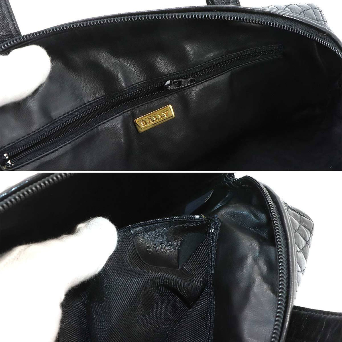 Bally Black Leather Handbag (Pre-Owned)