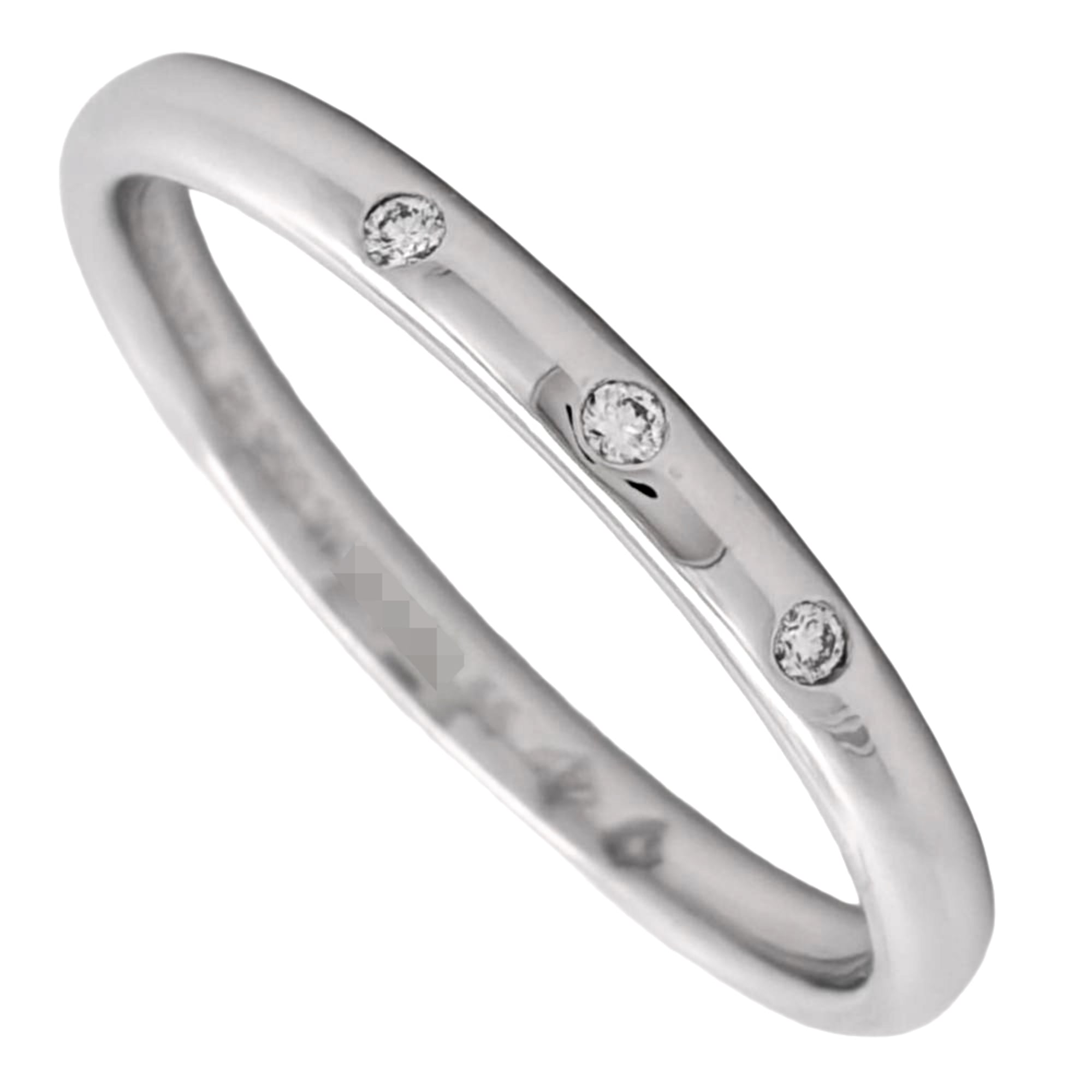 Chanel Platinum 950 Band Ring (Pre-Owned)