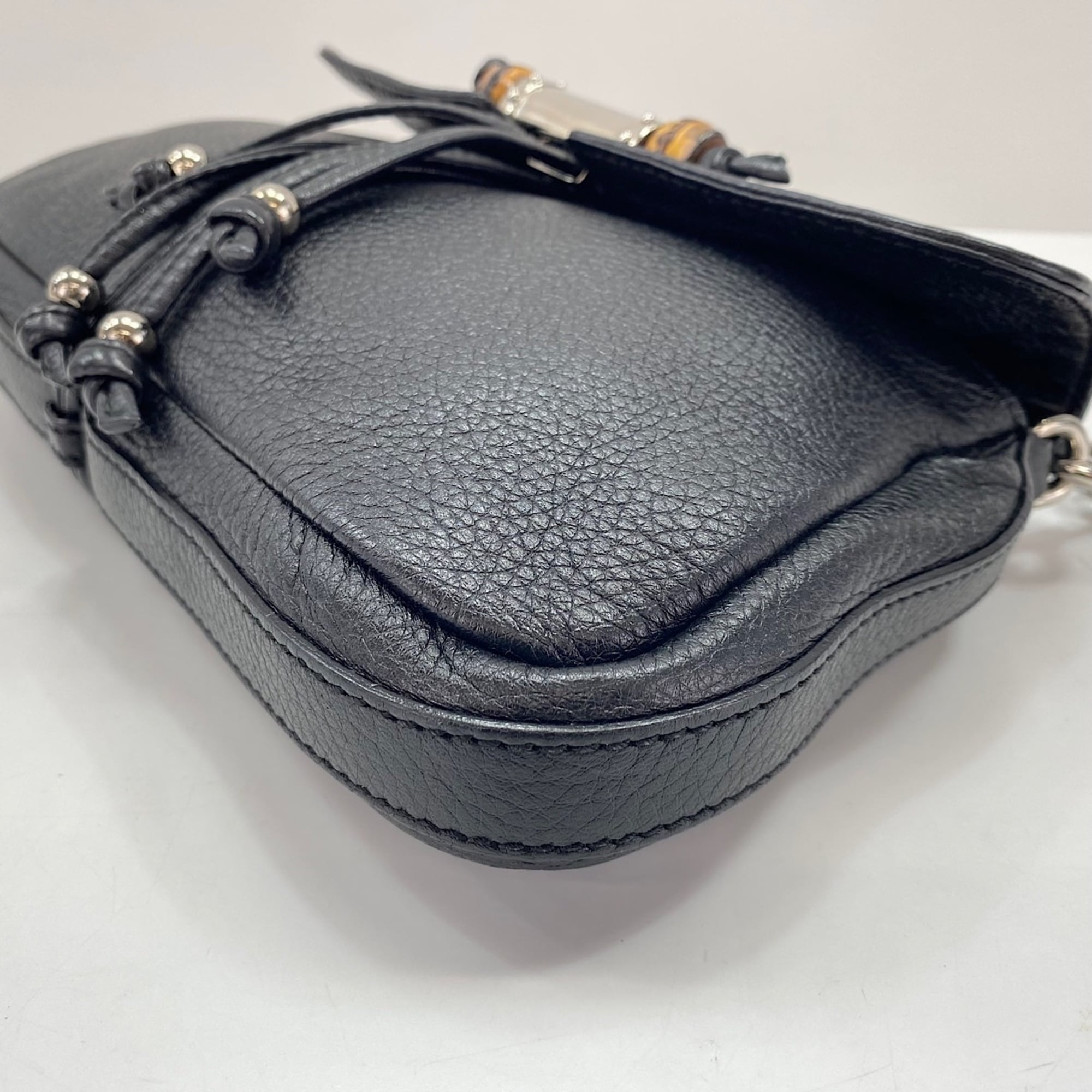 Gucci Bamboo Black Shoulder Bag (Pre-Owned)