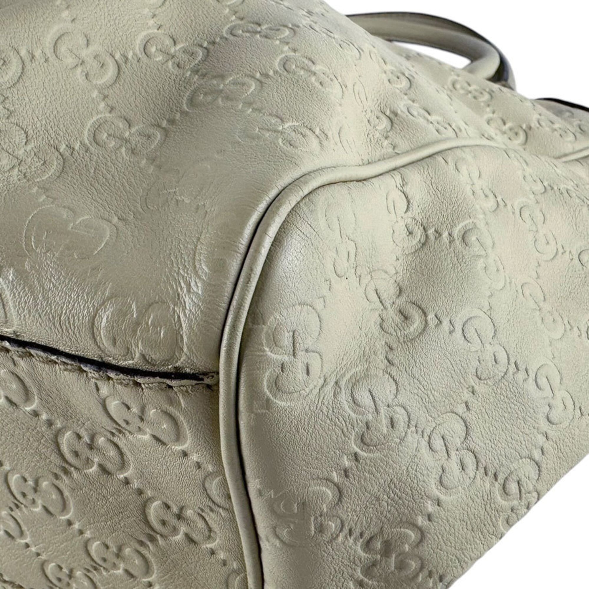 Gucci Light Beige Leather Handbag (Pre-Owned)