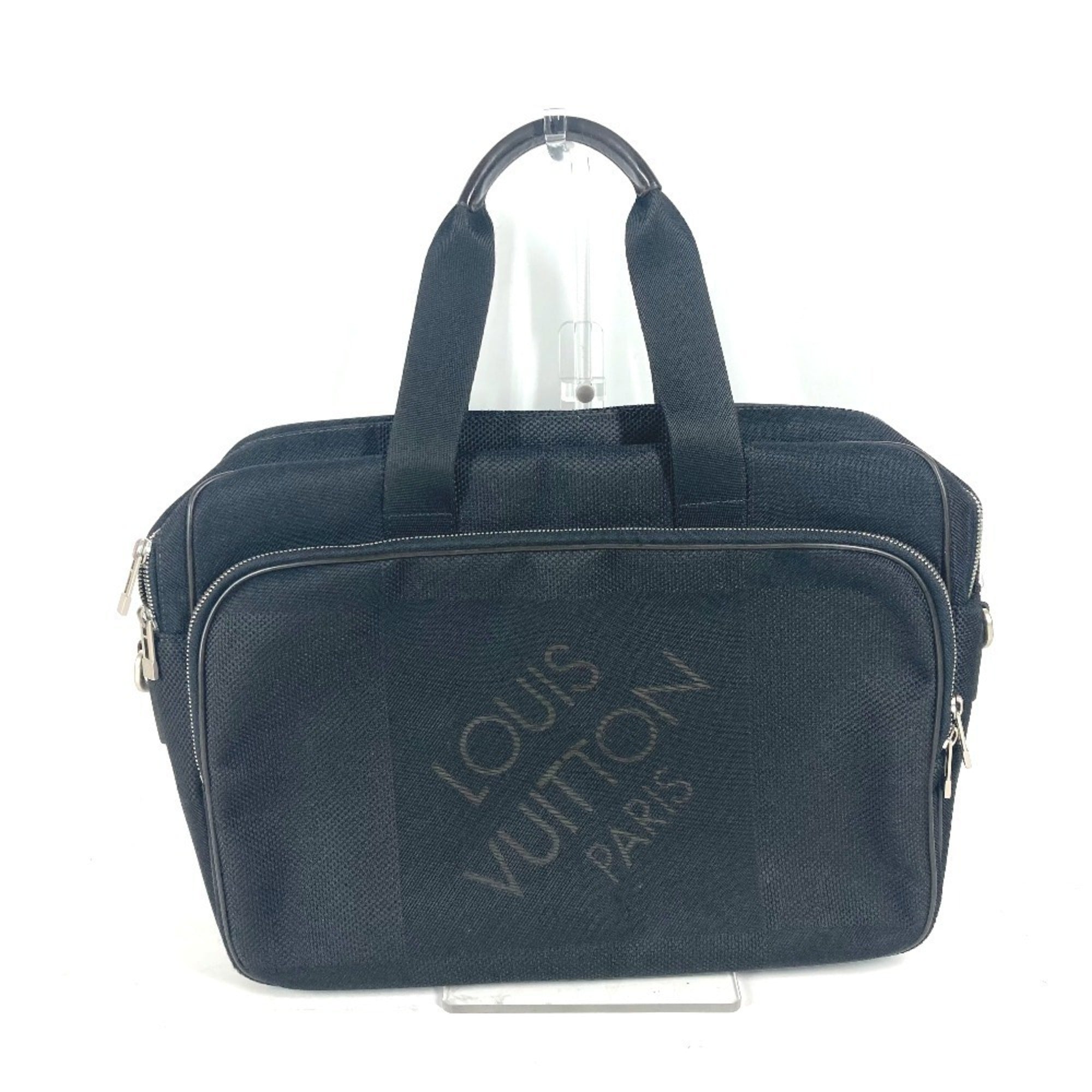 Louis Vuitton Black Noir Damier Geant Briefcase Tote Bag (Pre-Owned)