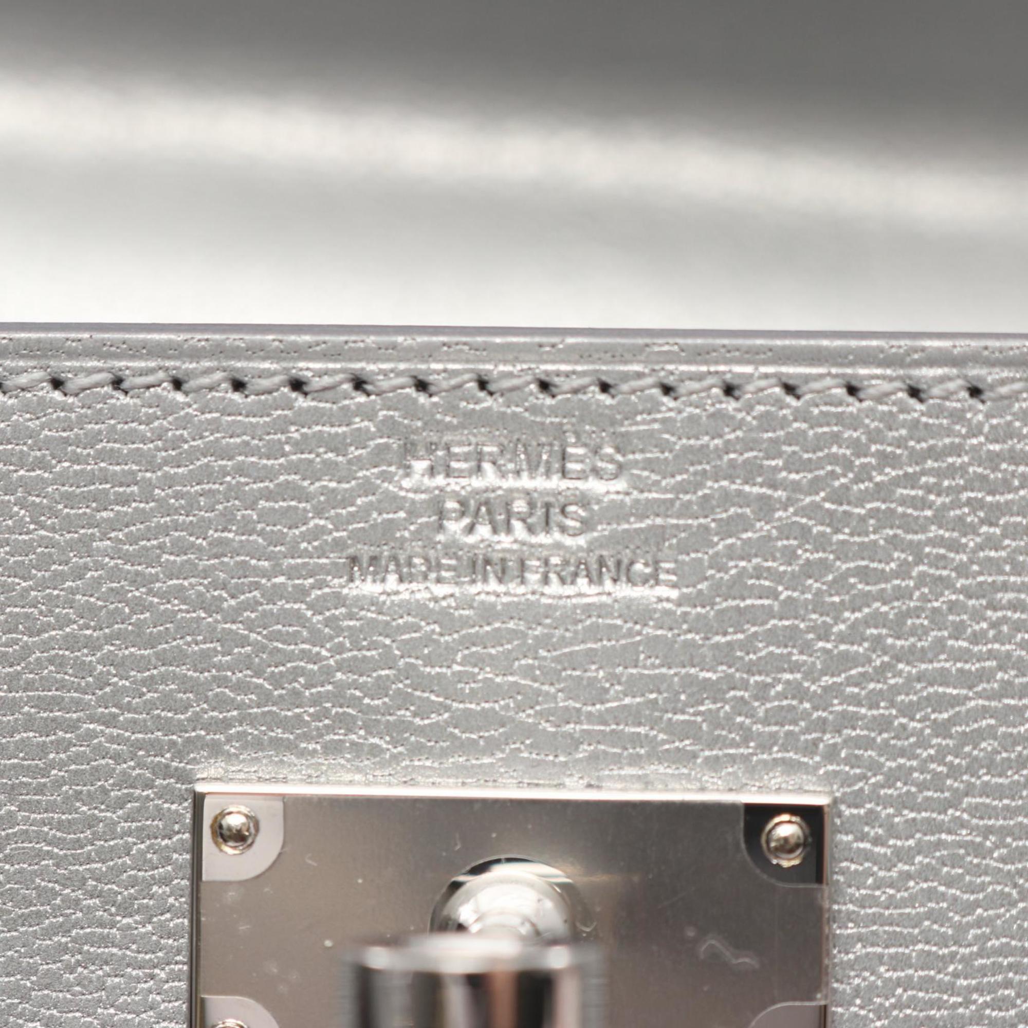 Hermes Argent Leather Shoulder Bag (Pre-Owned)