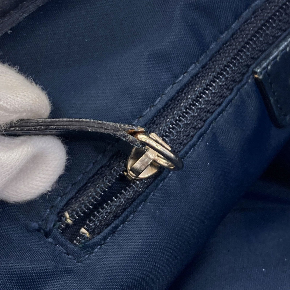 Christian Dior Navy Canvas Tote Bag (Pre-Owned)