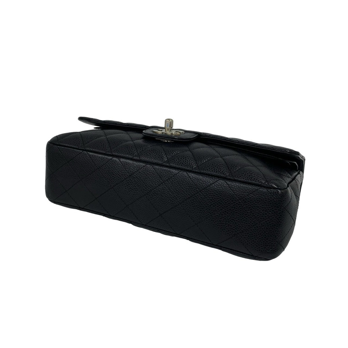 Chanel Black Grained Calfskin Shoulder Bag (Pre-Owned)