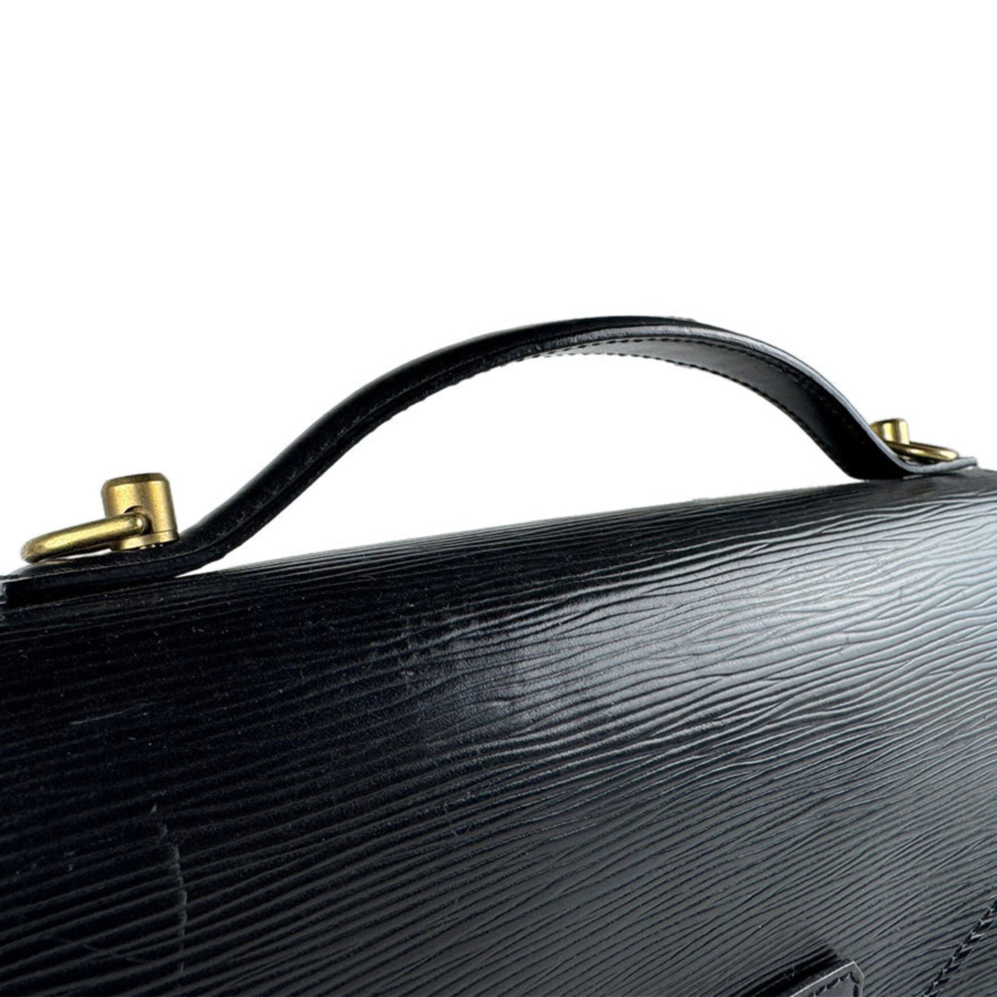 Louis Vuitton Noir Epi Leather Handbag (Pre-Owned)