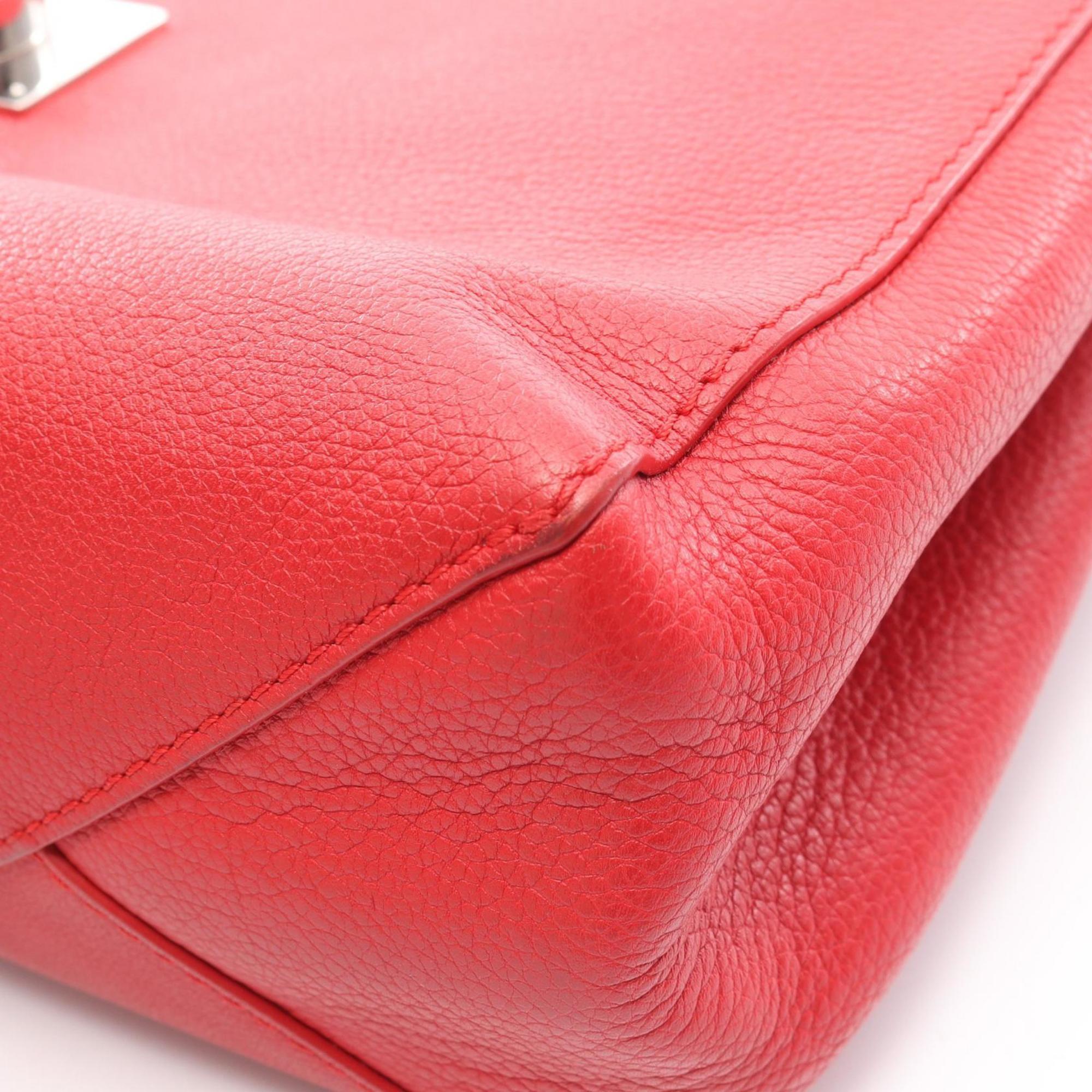 Louis Vuitton Red Color Ruby Leather Handbag (Pre-Owned)