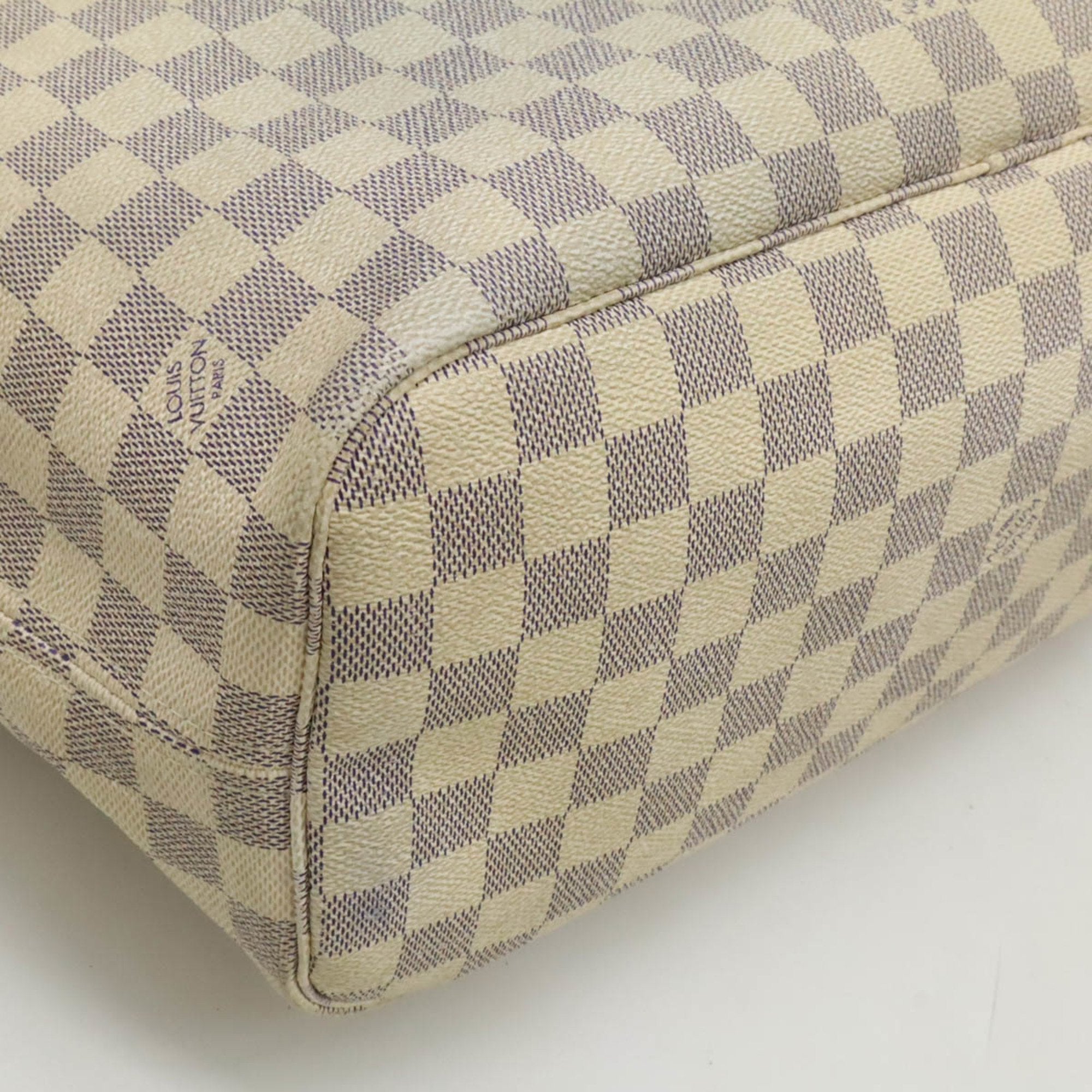 Louis Vuitton Damier Azur Ivory Damier Azur Shoulder Bag Tote Bag (Pre-Owned)