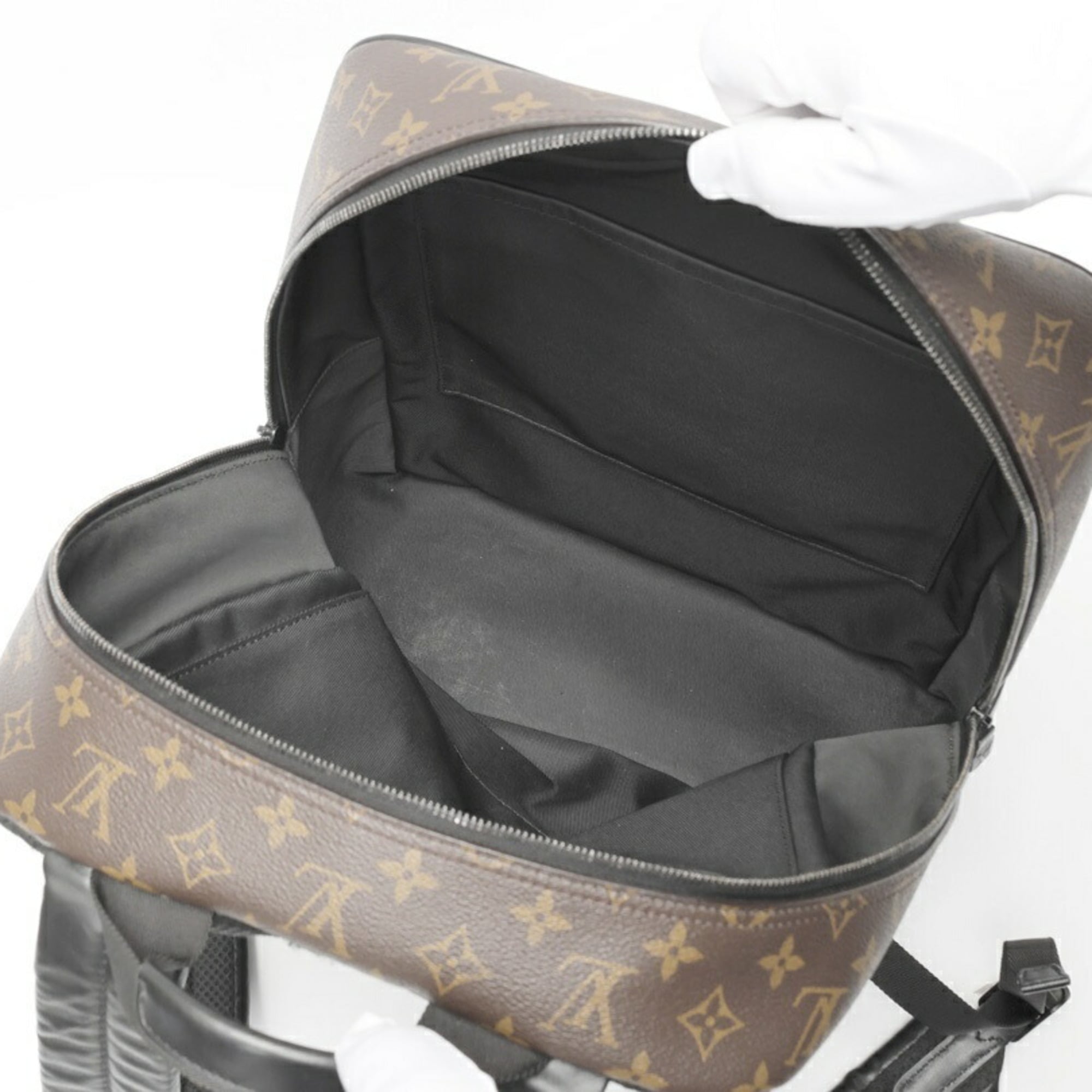 Louis Vuitton Monogram Macassar Black Monogram Macassar Backpack (Pre-Owned)
