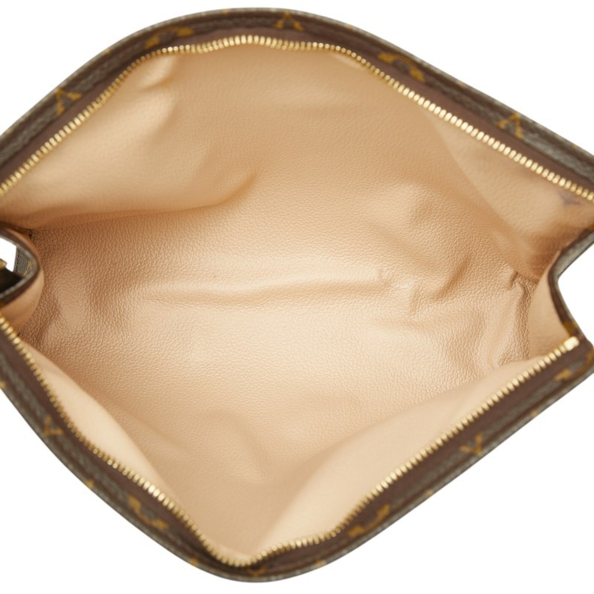 Louis Vuitton Brown Pvc Leather Clutch Bag Handbag Pouch (Pre-Owned)
