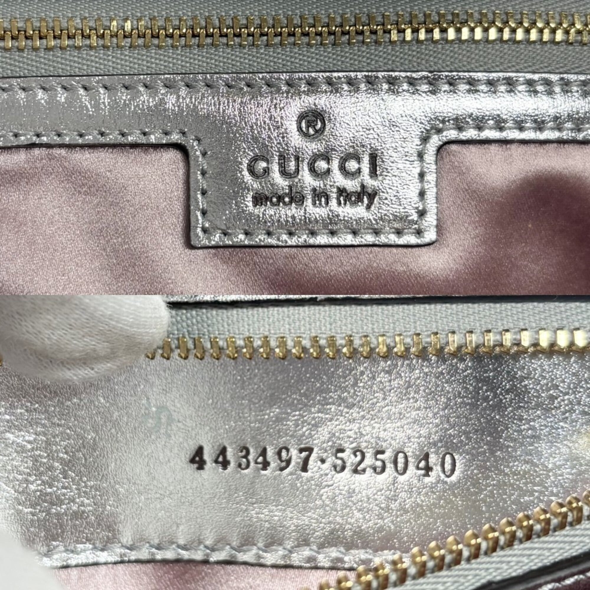 Gucci Aurora Pink Leather Shoulder Bag (Pre-Owned)