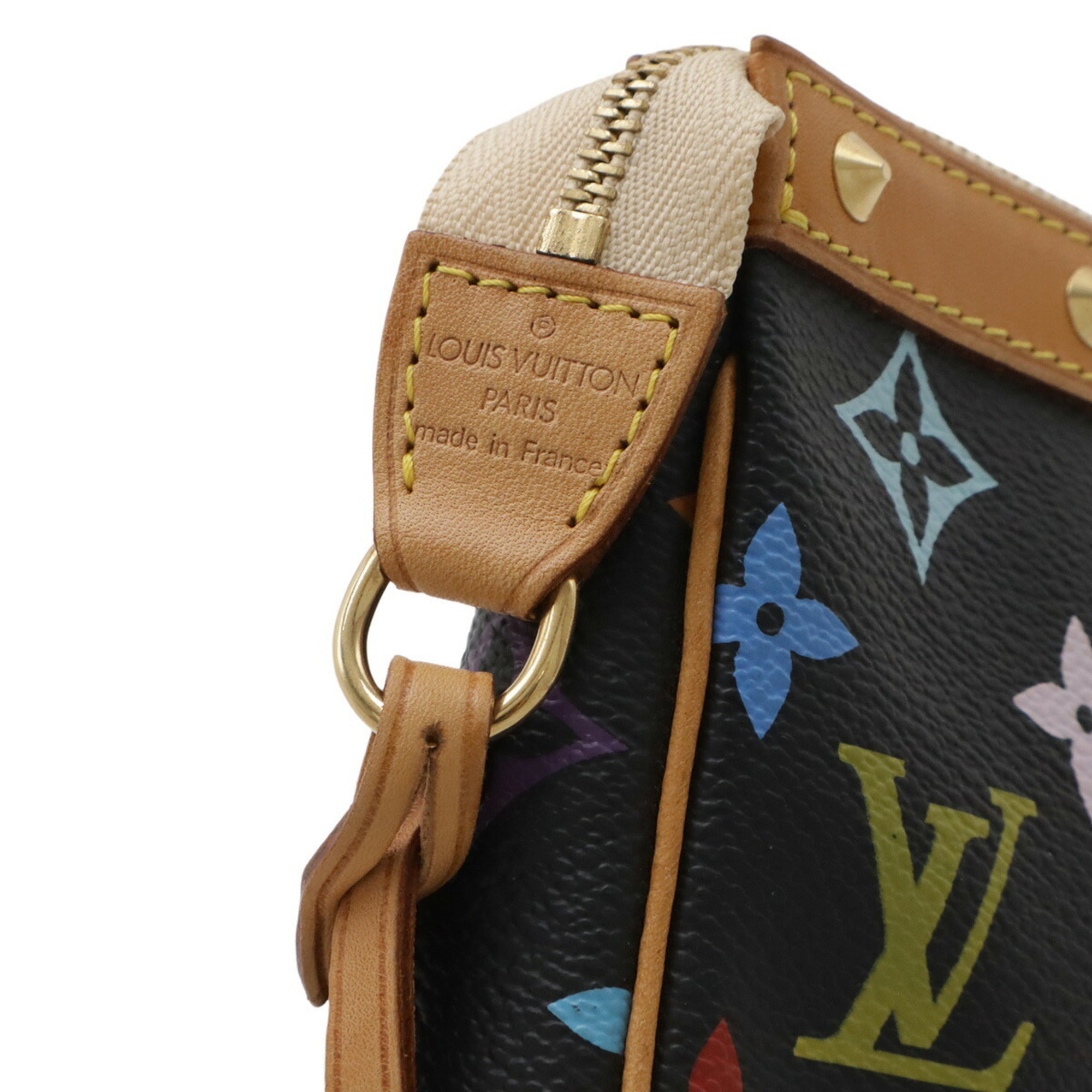 Louis Vuitton Monogram Multicolore Black Noir Monogram Multicolore Handbag Pochette (Pre-Owned)