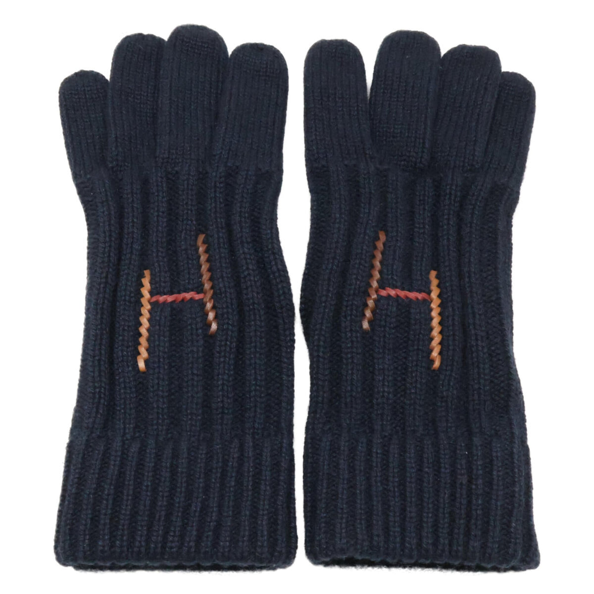 Hermes Navy Cashmere Warm Gloves (Pre-Owned)