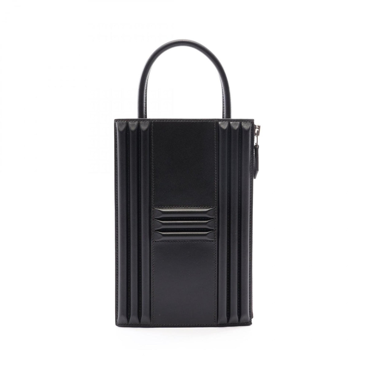 Hermes Black Tadelakt Leather Handbag (Pre-Owned)