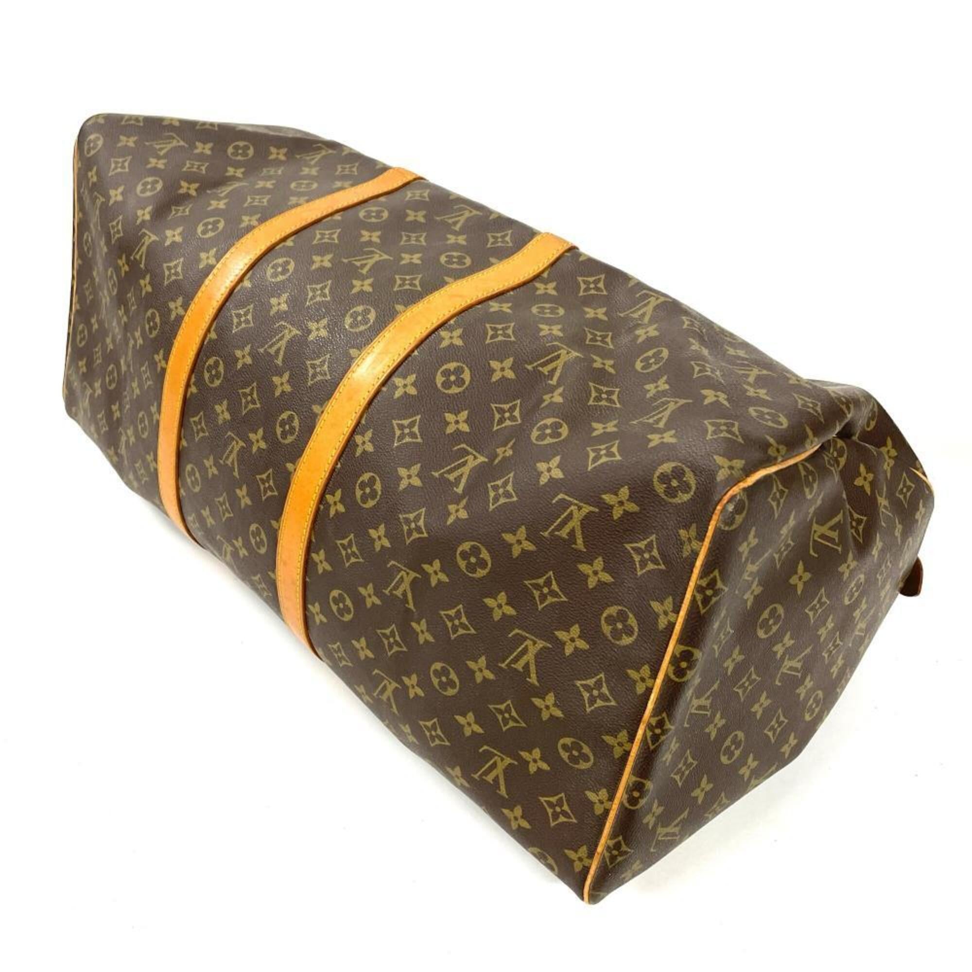 Louis Vuitton Brown Monogram Canvas Boston Bag (Pre-Owned)