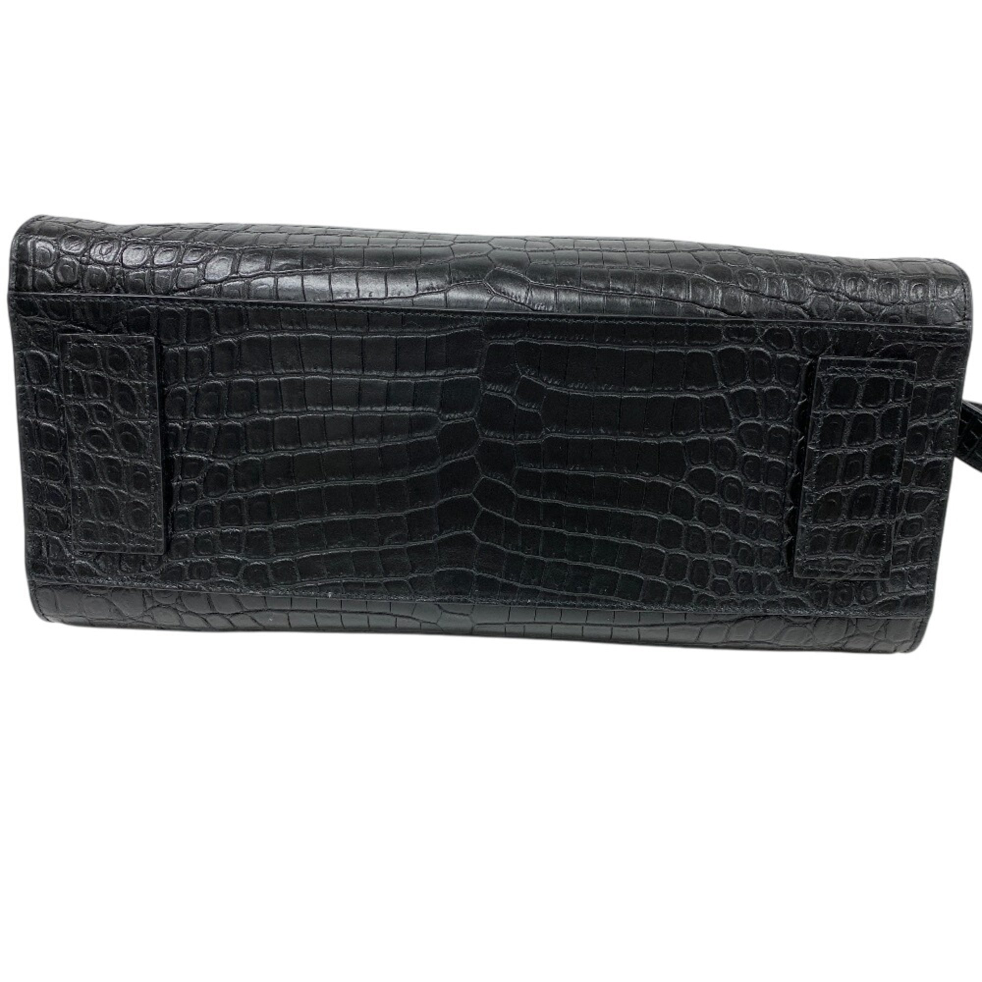 Yves Saint Laurent Black Leather Handbag Shoulder Bag (Pre-Owned)