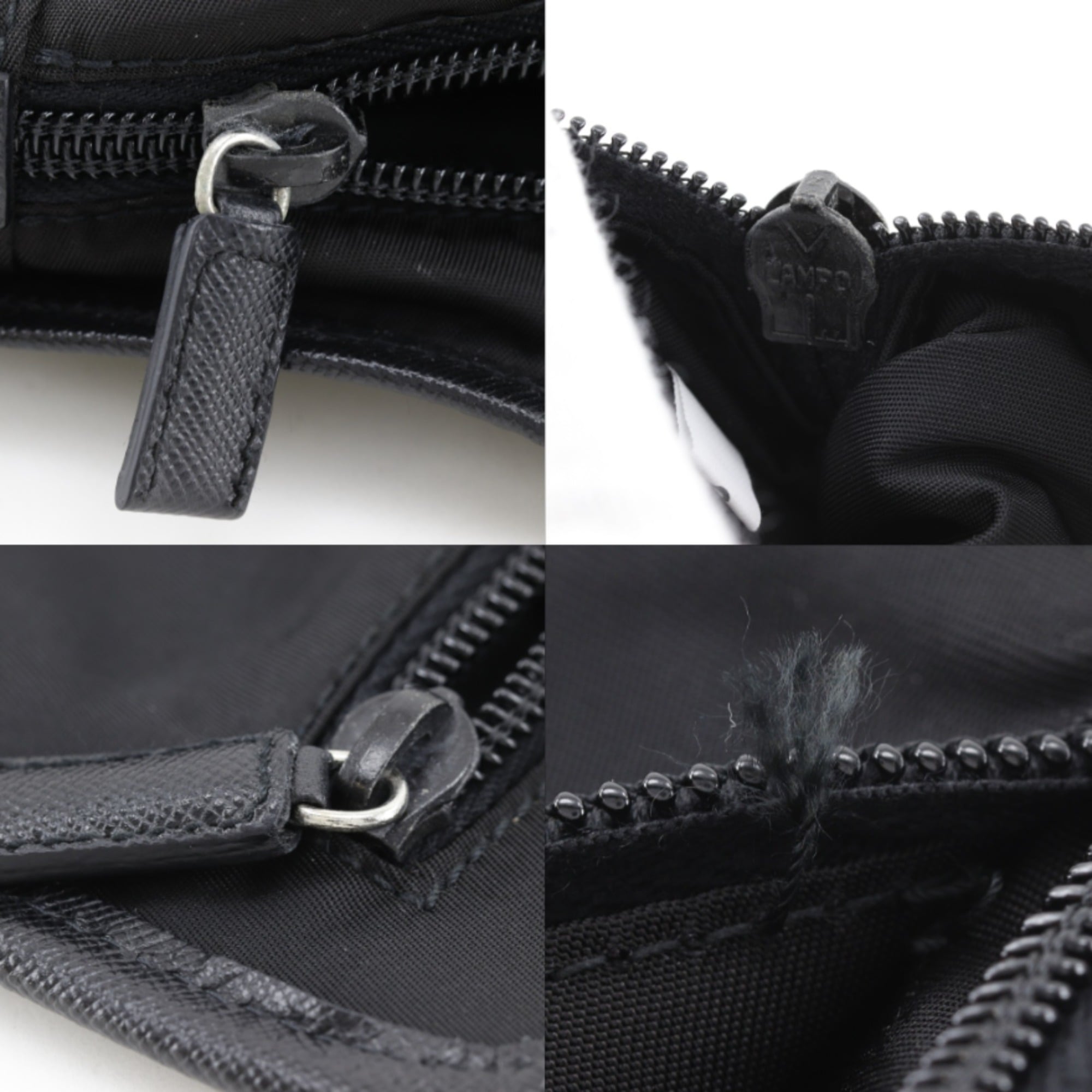 Prada Black Nero Nylon Pouch (Pre-Owned)